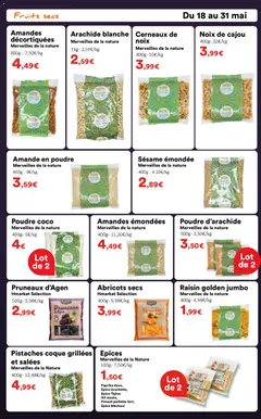 Hmarket - Prévisualisation de Hmarket catalogue valide à partir de 18.05.2026 | Page: 5 | Produits: Noix de cajou, Abricots secs, Pistaches, Noix