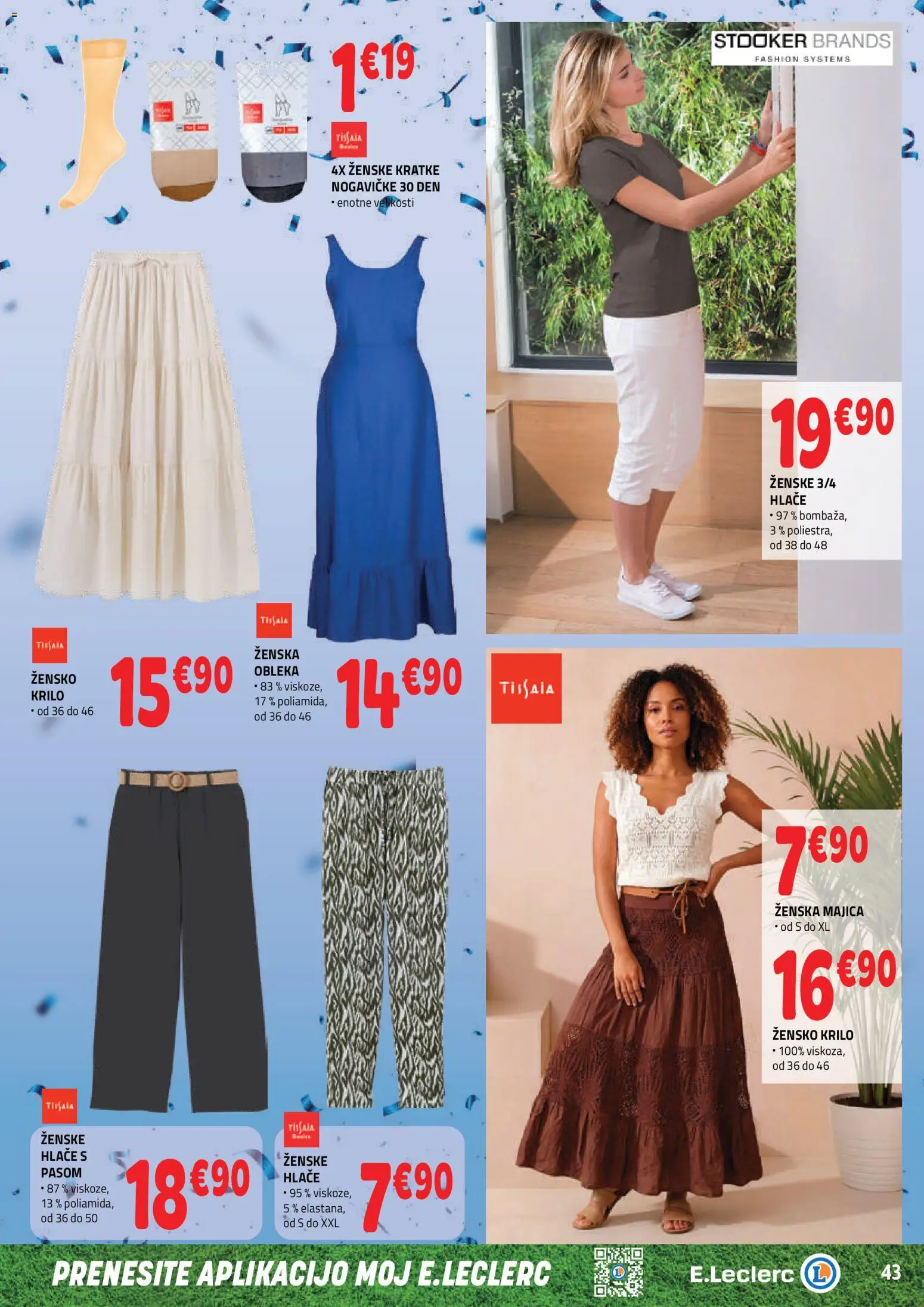 Novi E.leclerc katalog ponudbe – veljaven od 03.06.2026 | Stran: 3 | Izdelki: Krilo, Majica, Hlace, Obleka