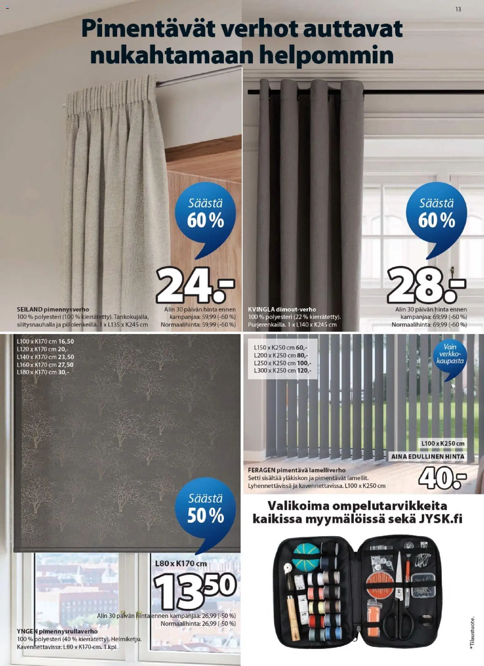 JYSK tarjoukset – voimassa 14.05.2026 alkaen | Sivu: 13