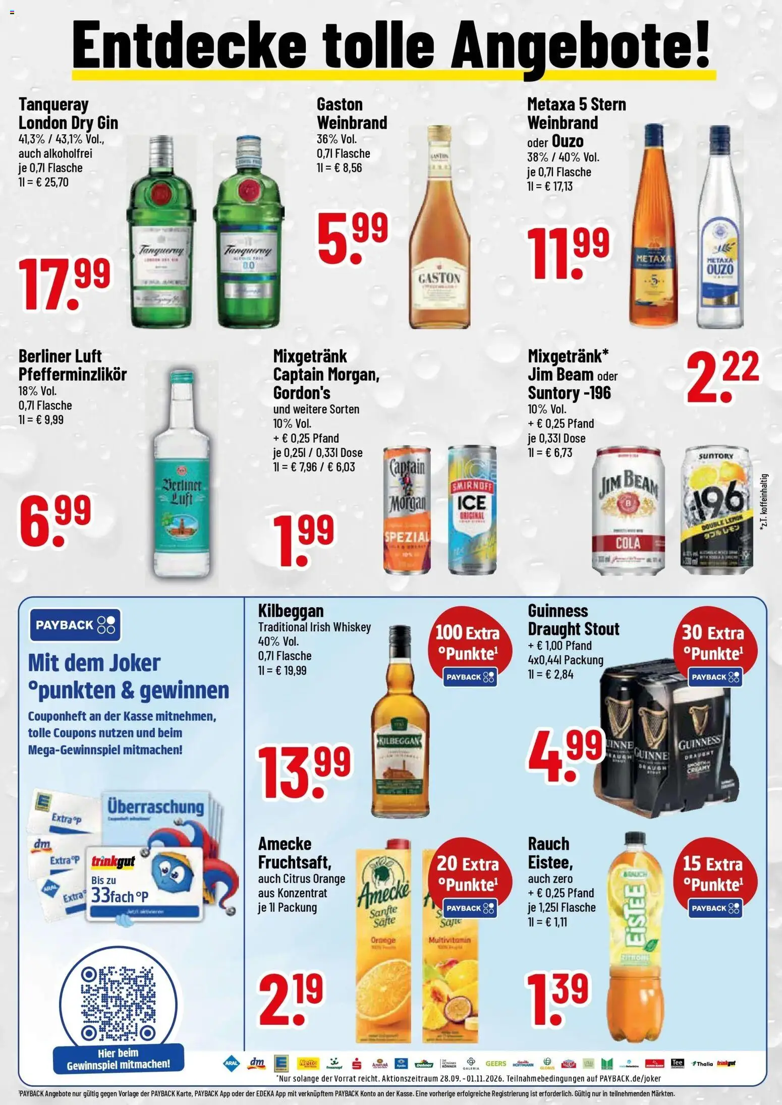 Trinkgut Prospekt Neuburg An Der Donau (ab 26.10.2026) » Angebote online | Seite: 2 | Produkte: Jim beam, Cola, Smirnoff, Gin