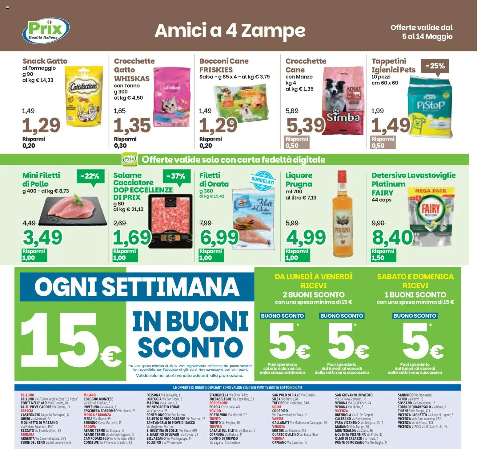 Volantino Prix del 05.05.2026 | Pagina: 22 | Prodotti: Pollo, Manzo, Formaggio, Crocchette