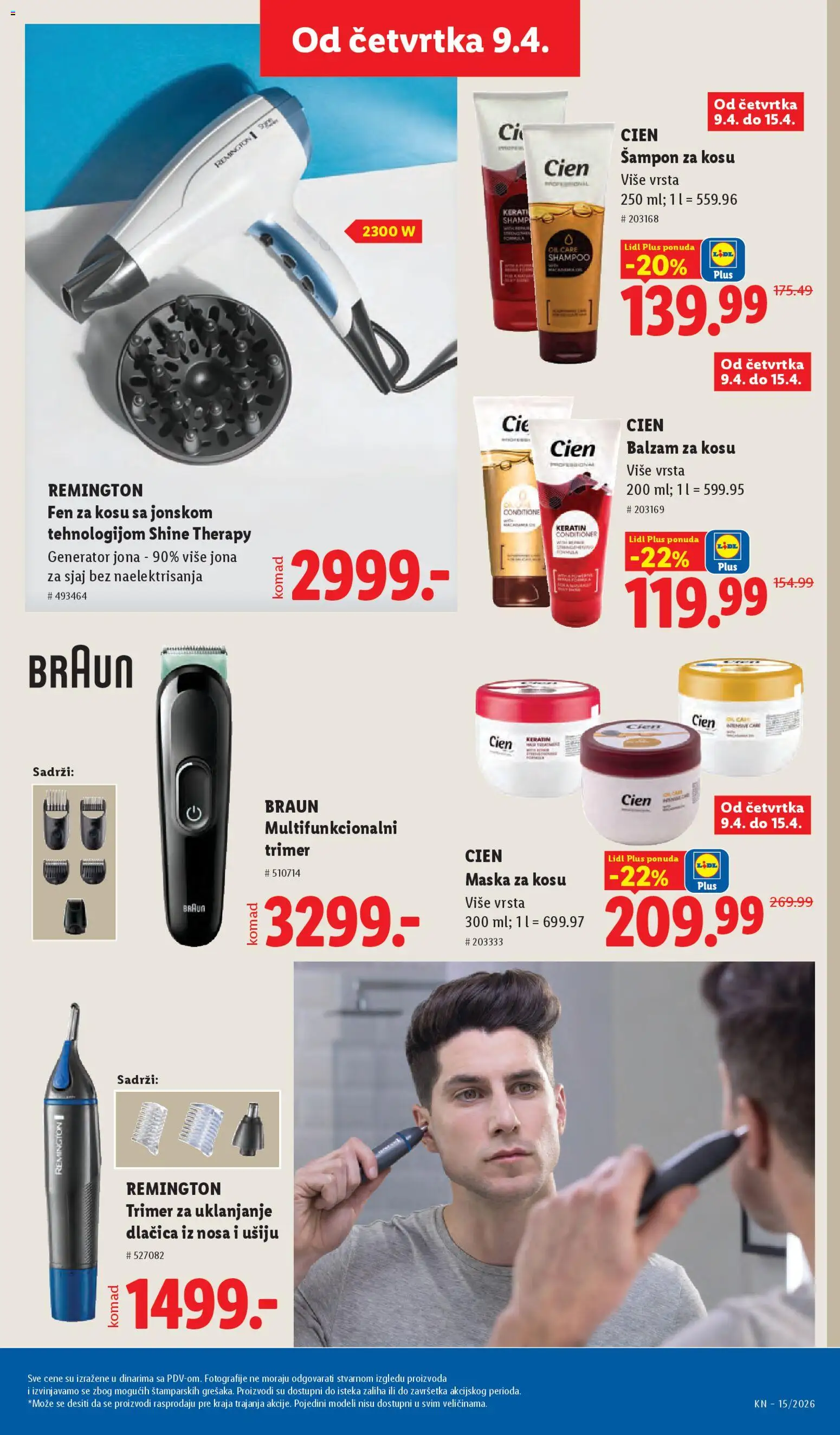 Lidl katalog - važi od 09.04.2026 | Strana: 87 | Proizvode: Cien, Balzam, Maska, Trimer