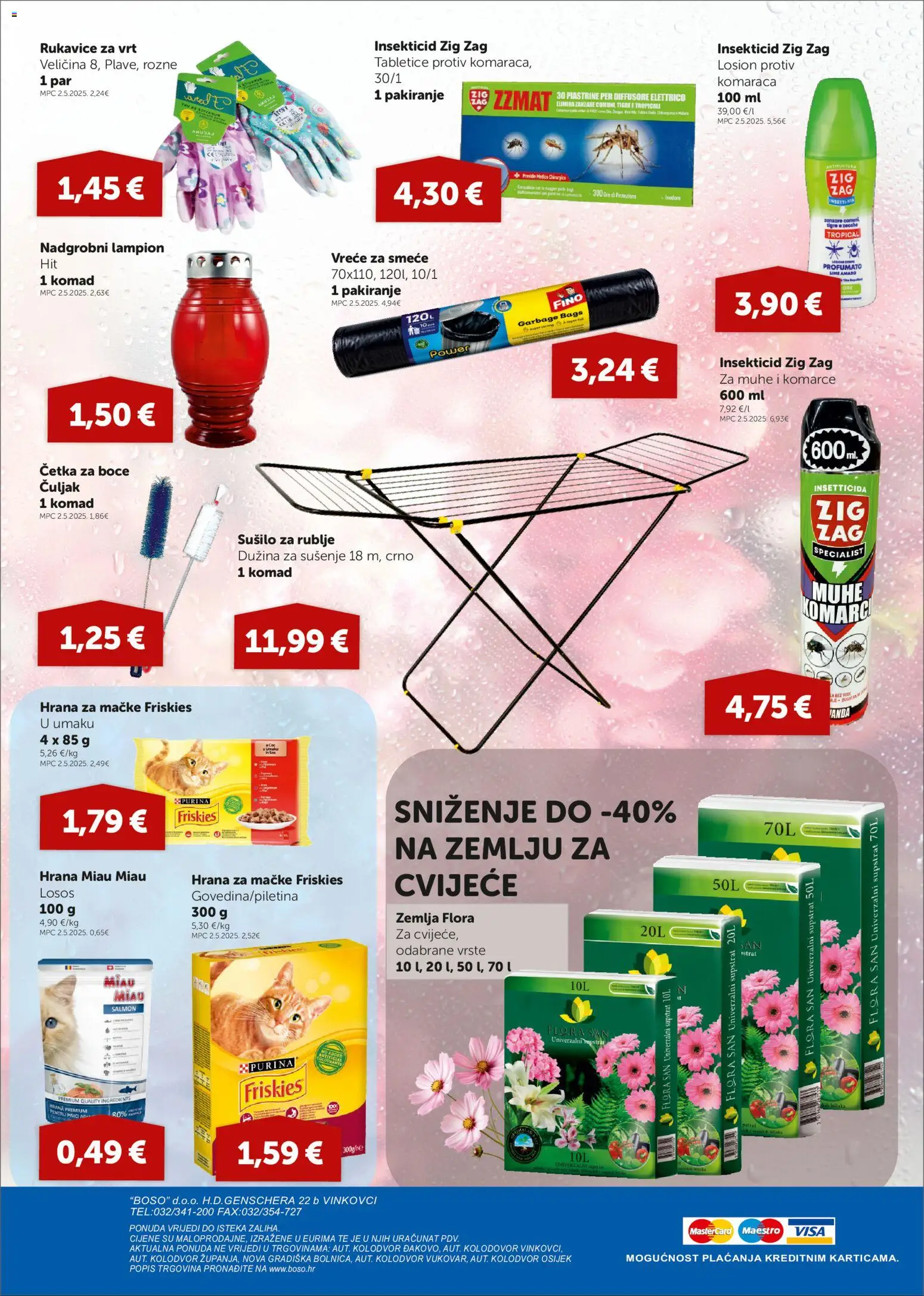 Boso katalog | vrijedi od 07.05.2026 | Stranica: 16 | Proizvodi: Cvijeće, Lampion, Hrana za mačke, Rukavice