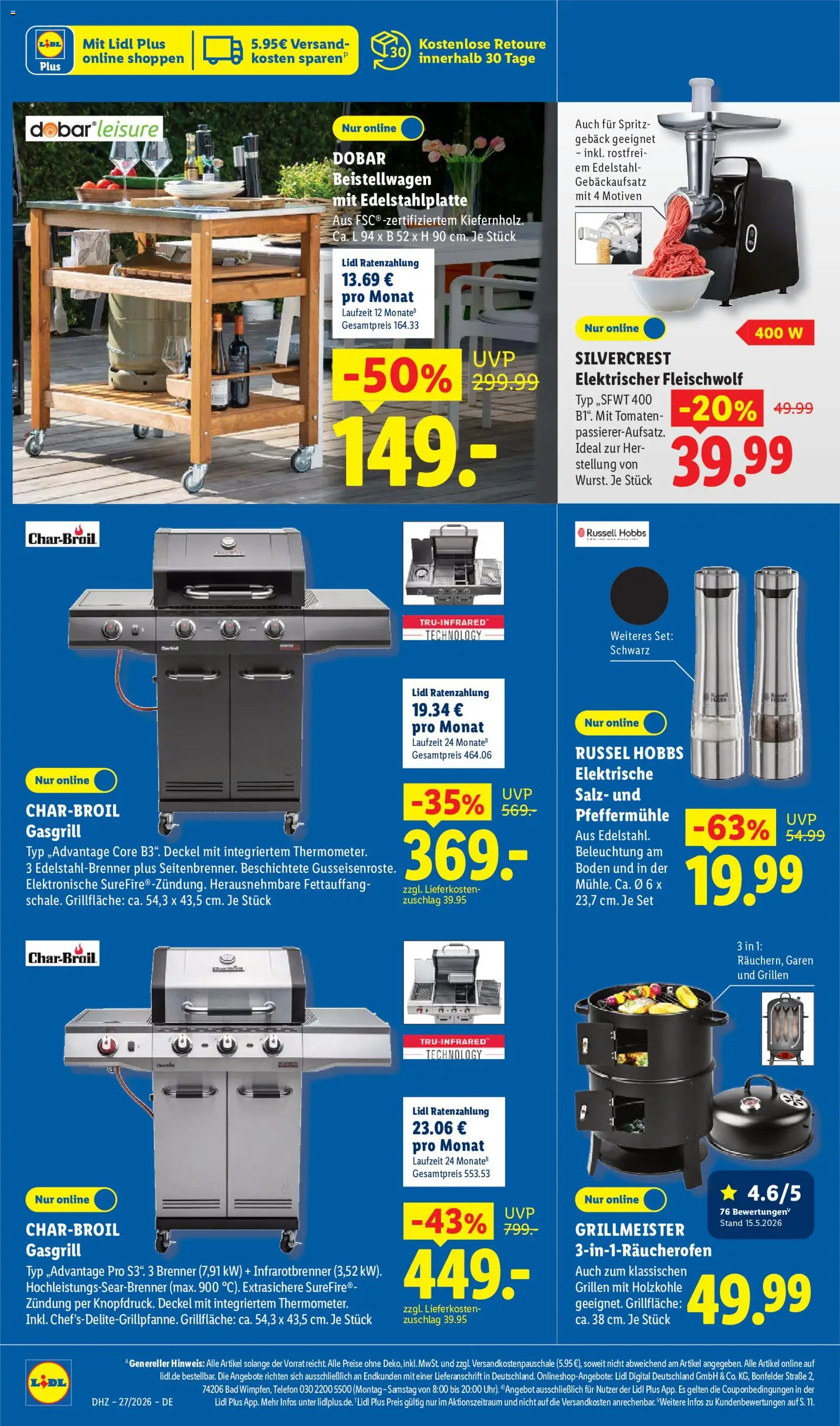 Lidl Německo leták od 29.06.2026 | Strana: 20 | Produkty: Telefon, Spritz, Russell Hobbs