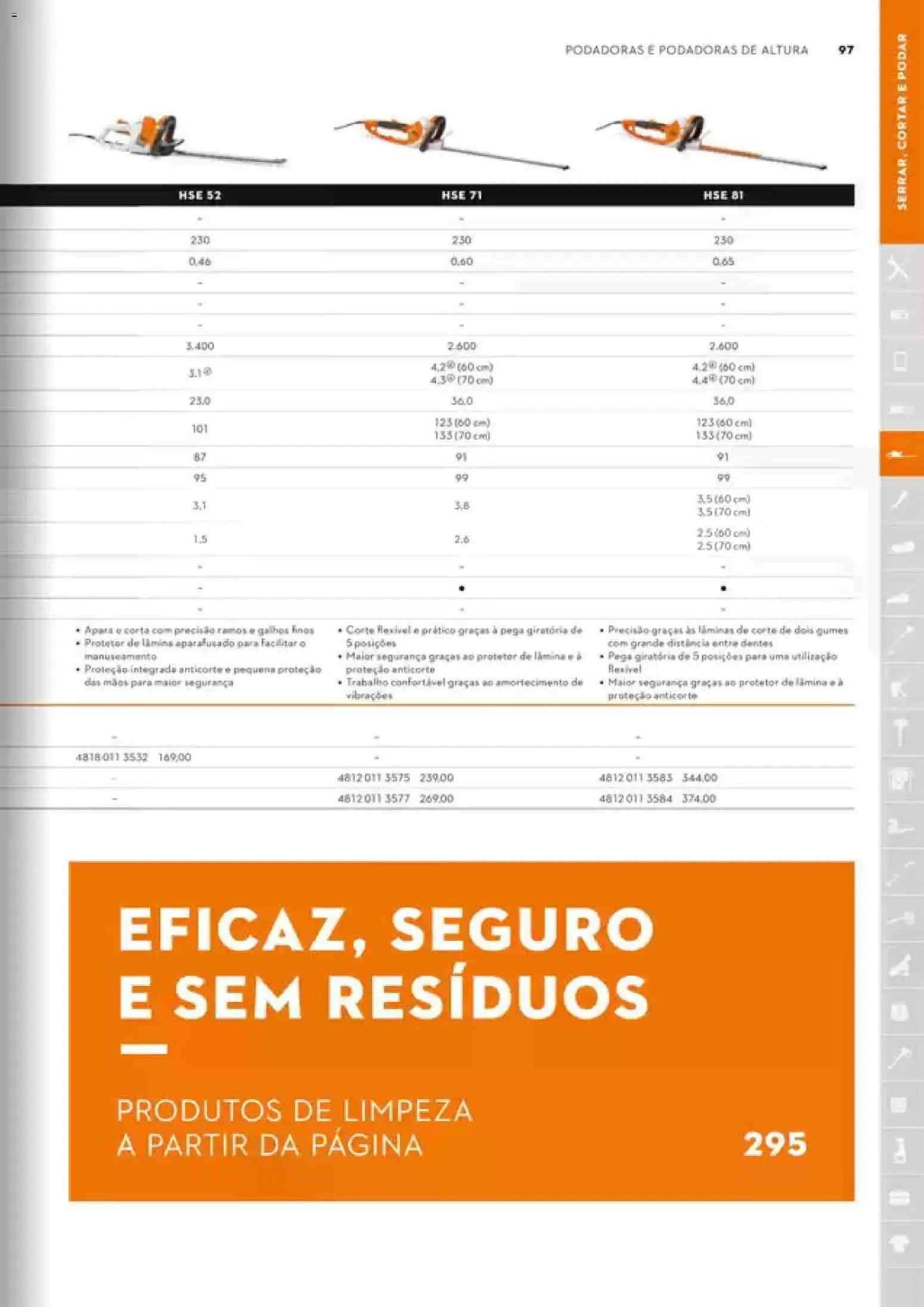 Stihl Catálogo │ válido de 07/09/2026 | Página: 97 | Produtos: Produtos de limpeza