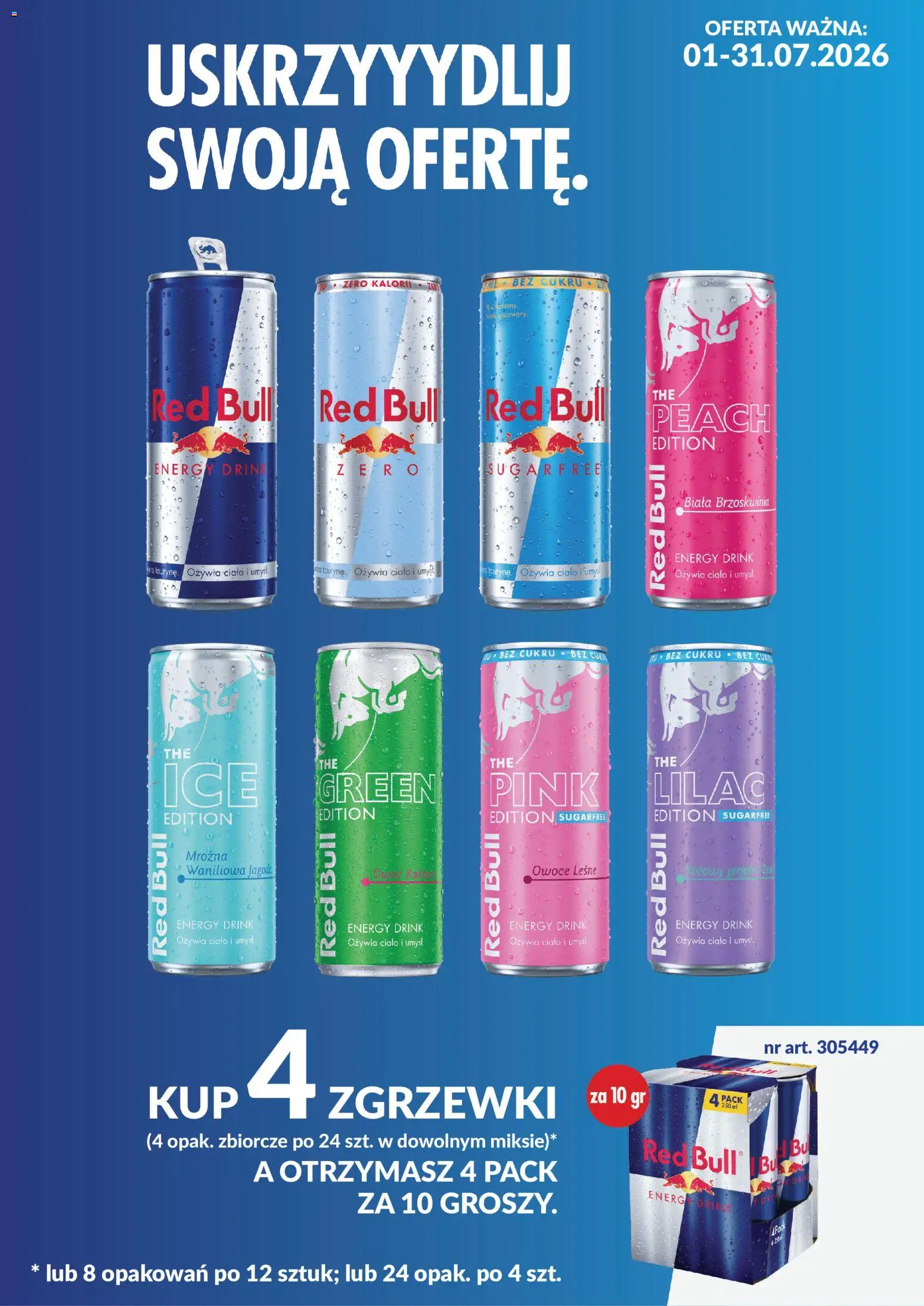 Makro gazetka - Red Bull w dostawie od 01.07.2026 | Strona: 1 | Produkty: Brzoskwinia, Red bull, Owoce