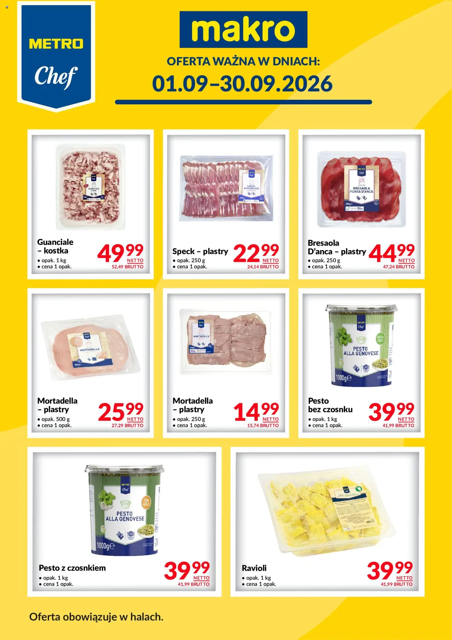 Makro gazetka - Metro Chef II od 01.09.2026 | Strona: 3 | Produkty: Ravioli, Pesto
