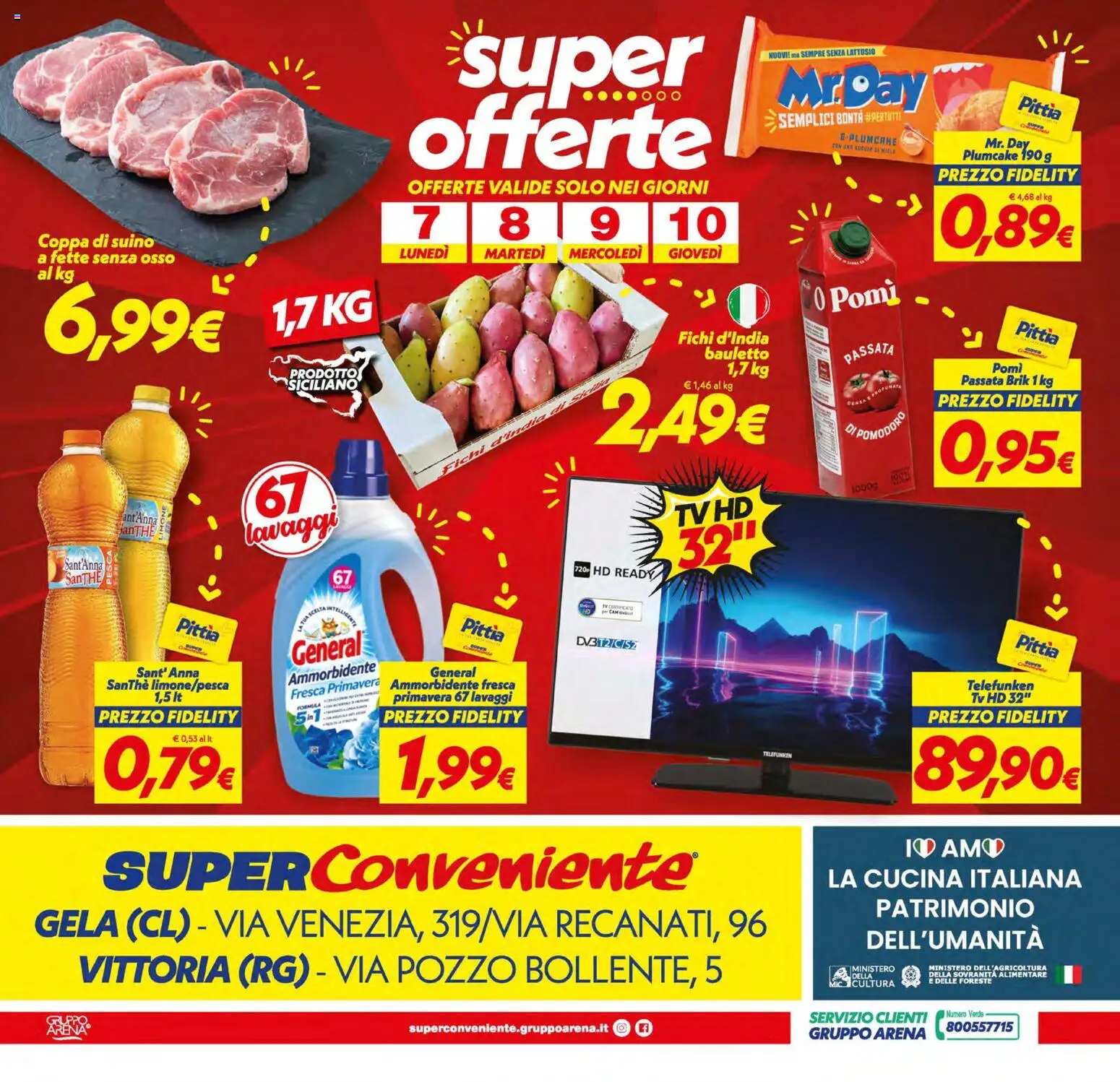 Volantino SuperConveniente del 01/09/2026 | Pagina: 24 | Prodotti: Ammorbidente, Fichi, Pomodoro, Miele