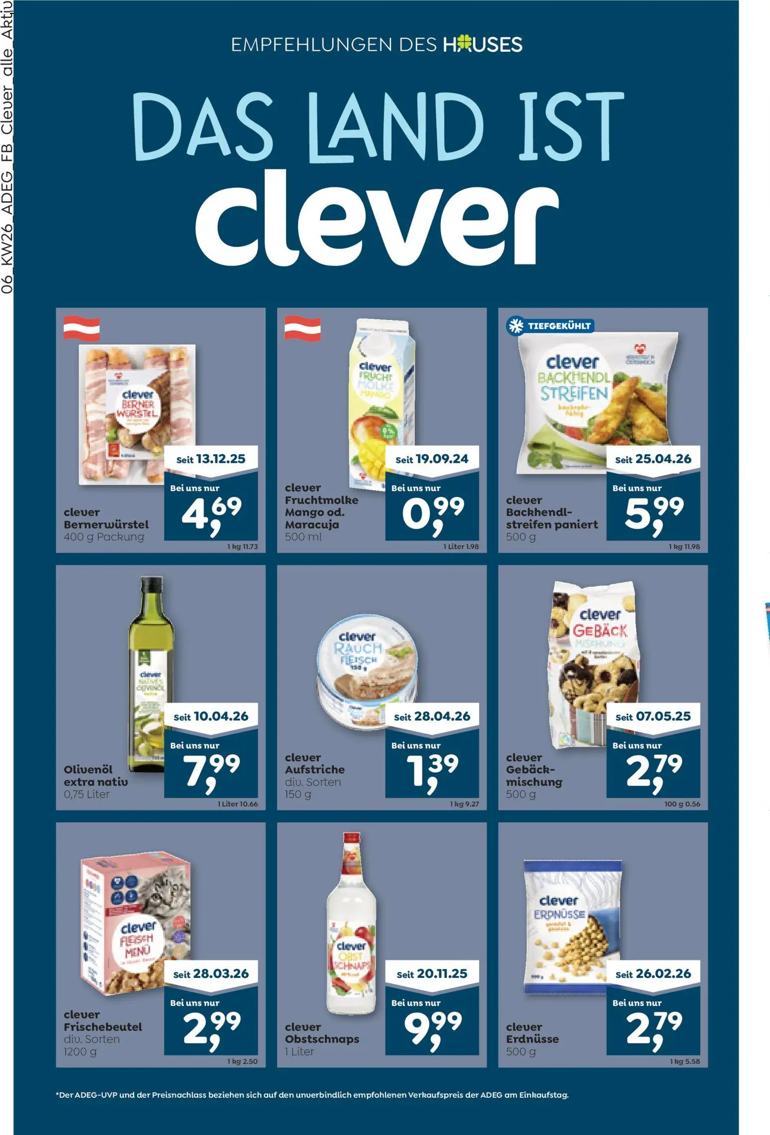 ADEG Flugblatt gültig ab 25.06.2026 | Seite: 6 | Produkte: Mango, Папионка