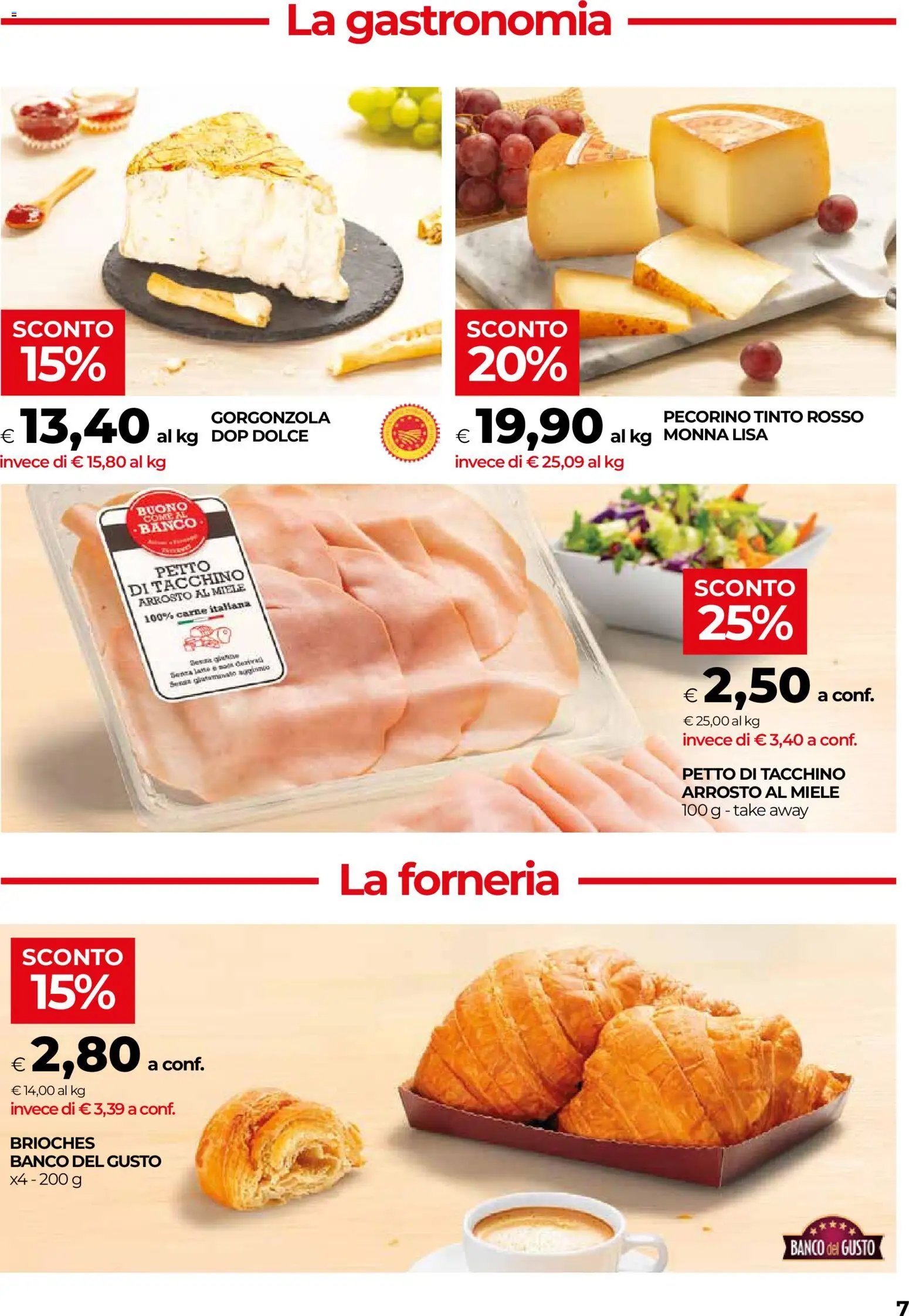 Volantino COOP del 17/09/2026 | Pagina: 7 | Prodotti: Carne, Petto di tacchino, Miele, Gorgonzola