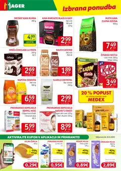 Jager katalog akcije – veljaven od 23.09.2026 | Stran: 10 | Izdelki: Žemlja, Mleko, Sladilo, Kava