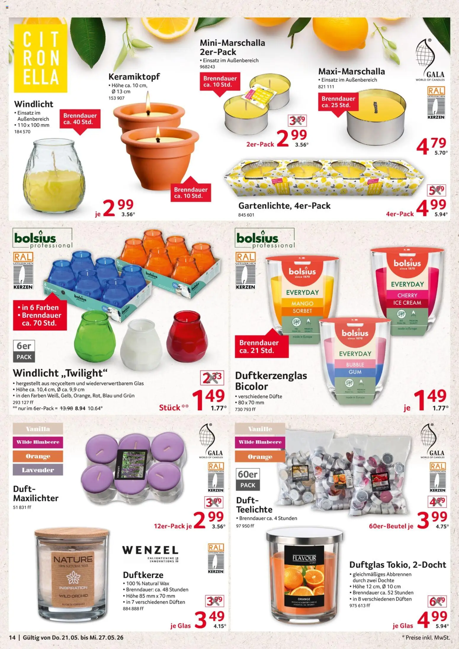Selgros Non Food – gültig ab 21.05.2026 | Seite: 14 | Produkte: Duft, Mango, Himbeere