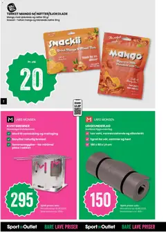Forhåndsvisning av Sport Outlet kundeavis gyldig fra 01/09/2026 | Side: 2 | Produkter: Sjokolade, Nøtter, Mango, Tørket mango
