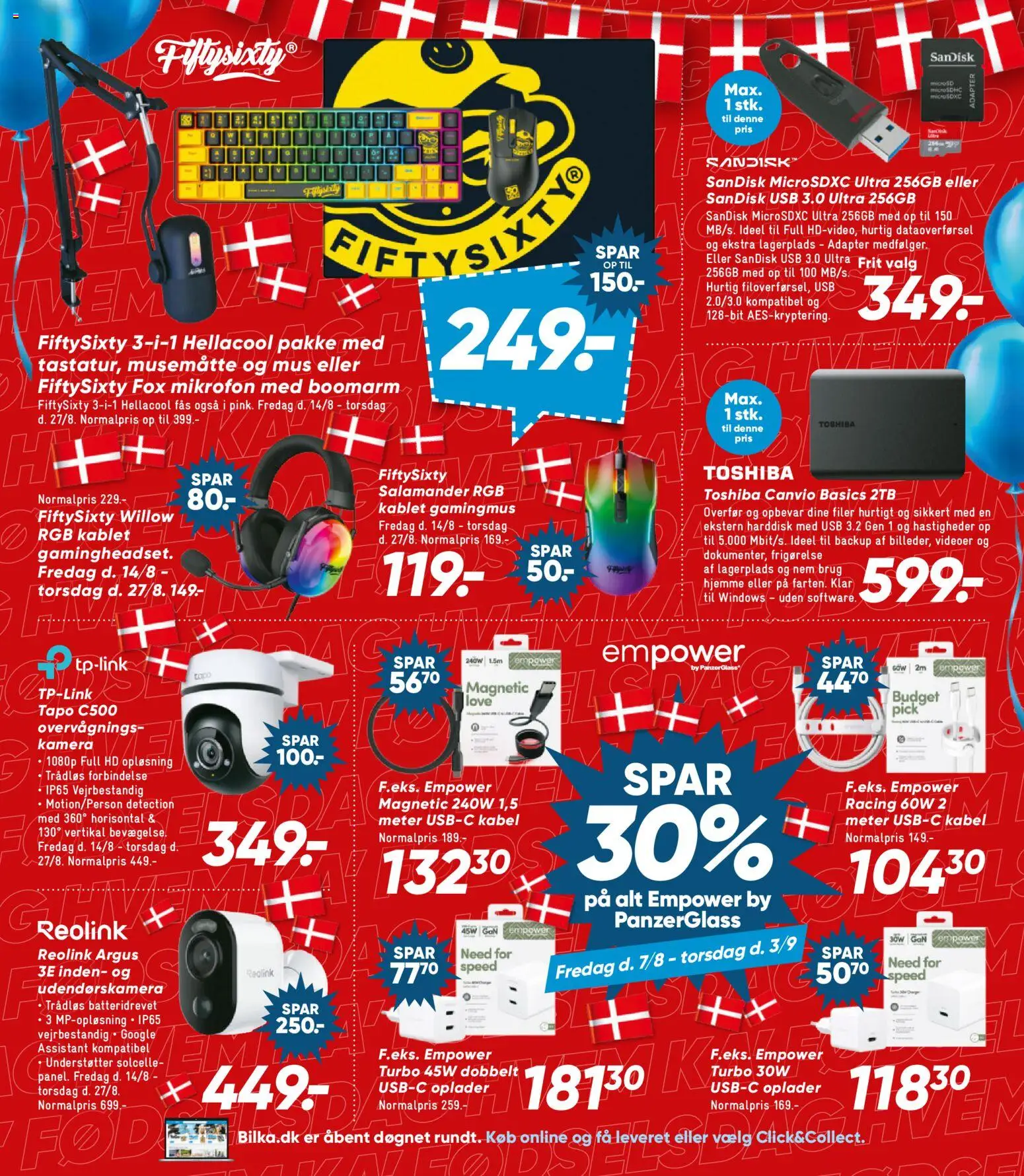 Bilka tilbudsavis – gyldig fra 14/08/2026 | Side: 16 | Produkter: USB, Mus, Kabel, Kamera