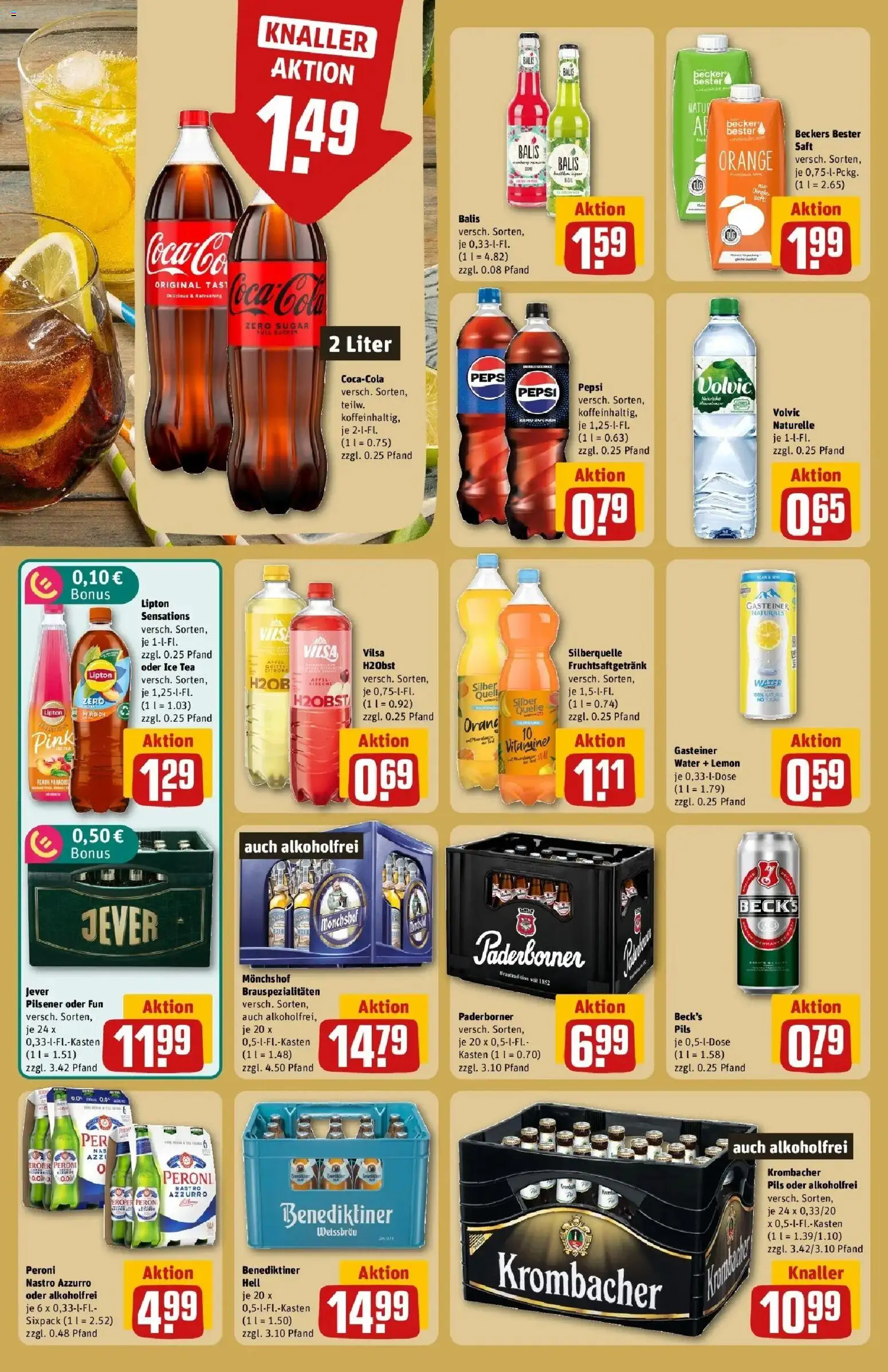 REWE Prospekt ab 24.08.2026 zum Blättern » Angebote | Seite: 16 | Produkte: Monchshof, Cola, Pils, Jever