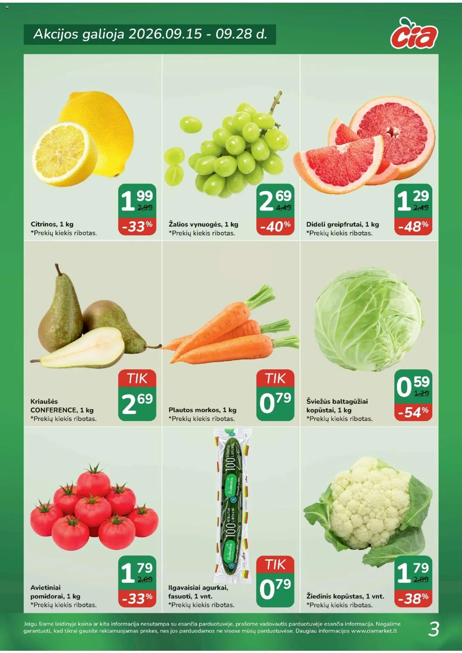 ČIA MARKET akcijos nuo 2026.09.15 | Puslapis: 3