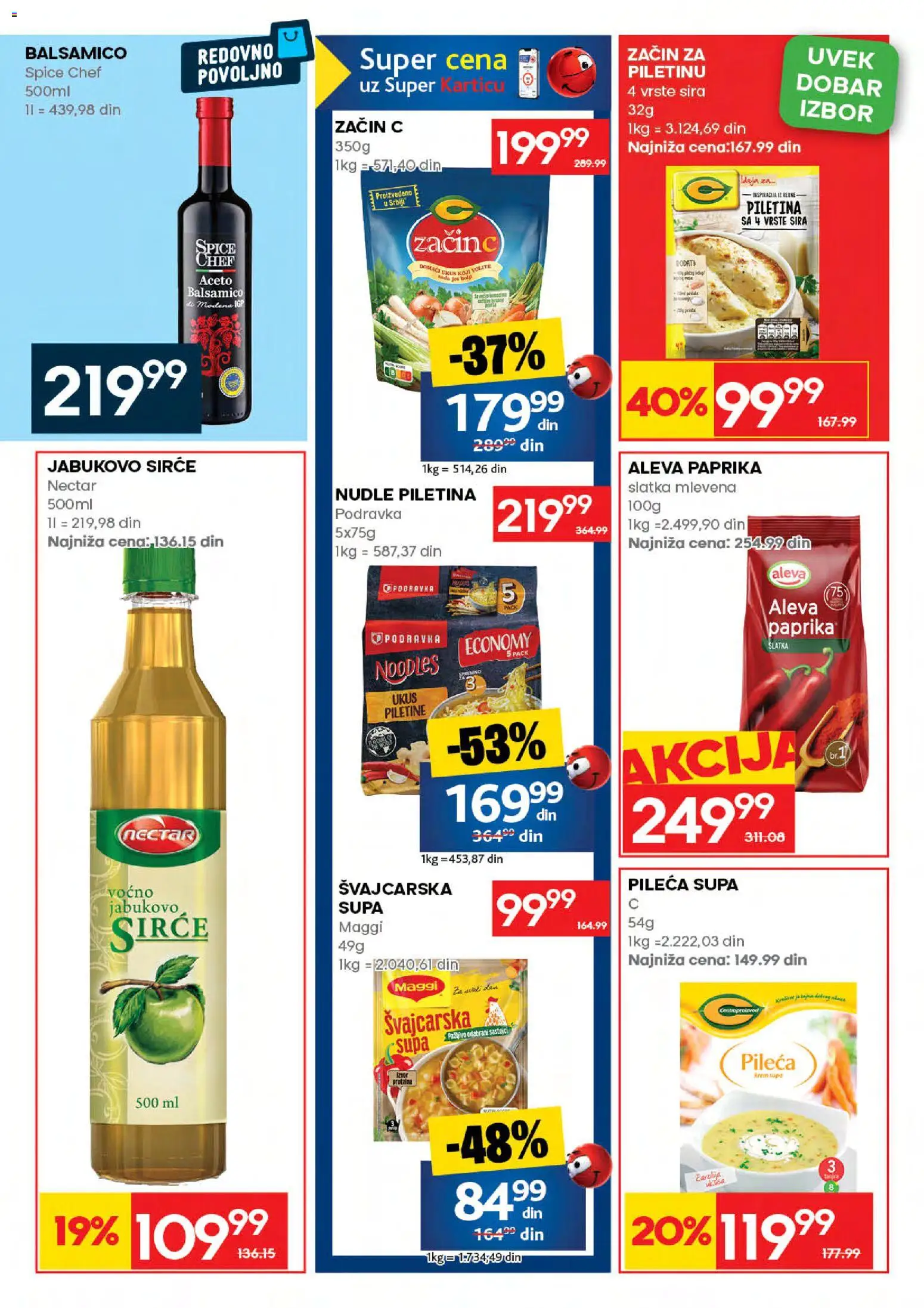 Mercator katalog - važi od 06.08.2026 | Strana: 37 | Proizvode: Paprika, Podravka, Piletina, Nudle