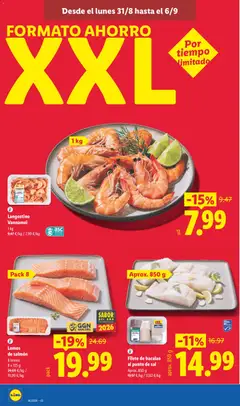 Vista previa Langostino Vannamei, 1 kg válido desde el 31/08/2026 | Página: 6