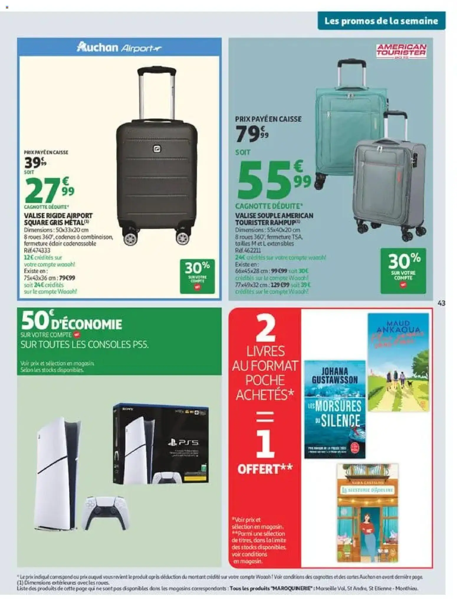 {H1} | Page: 43 | Produits: Playstation, Valise rigide, Cadenas, Valise