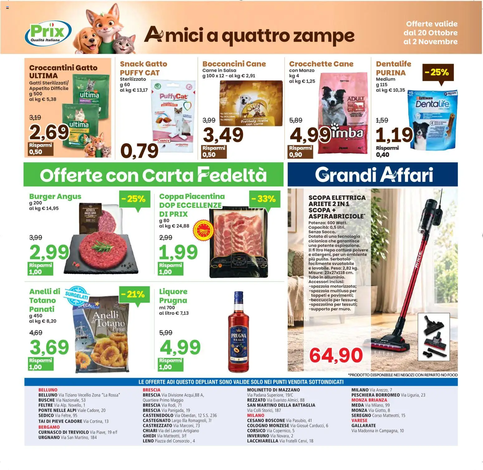 Volantino Prix del 20/10/2026 | Pagina: 22 | Prodotti: Spazzola, Pollame, Salsa, Crocchette cane
