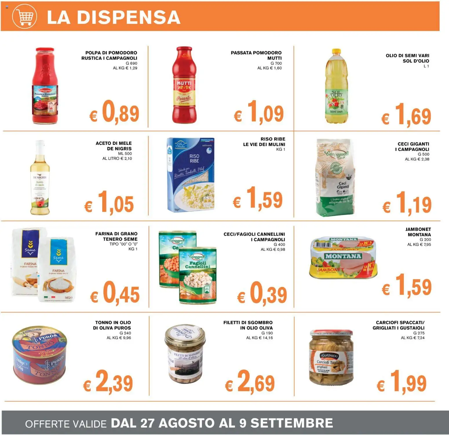 Volantino Coal del 28/08/2026 | Pagina: 8 | Prodotti: Mele, Aceto di mele, Ceci, Aceto