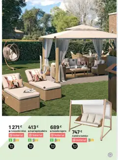 Pré-visualização Leroy Merlin Arquipélago da Madeira Jardim válido de 12.03.2026 | Página: 19 | Produtos: Baloiço, Espreguiçadeira, Cadeira
