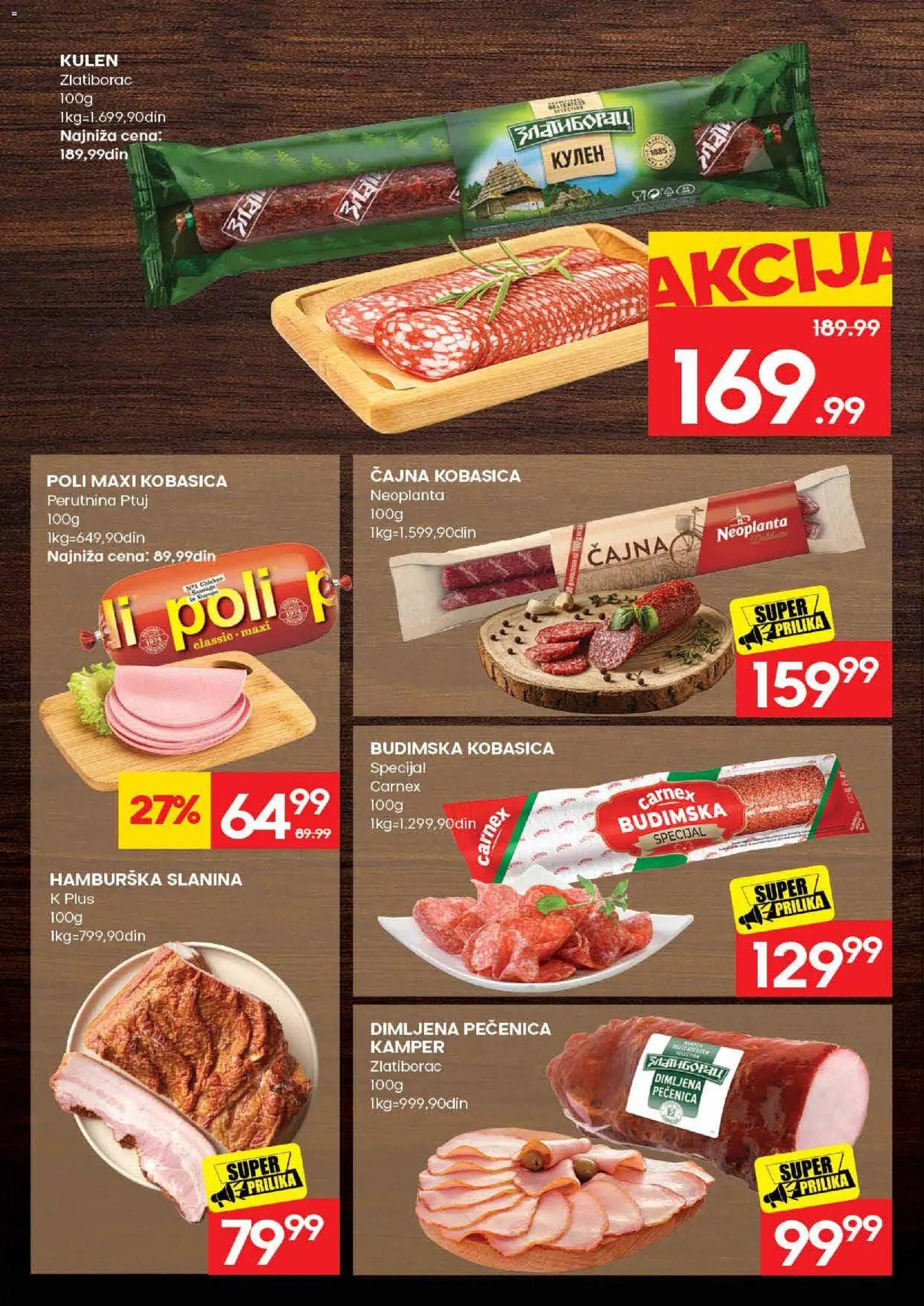 Mercator katalog - važi od 09.07.2026 | Strana: 6 | Proizvode: Perutnina Ptuj, Slanina, Kobasica, Pečenica