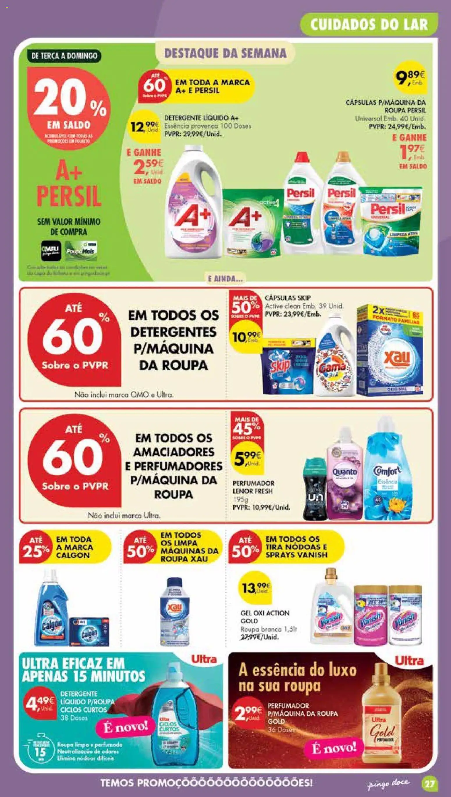 Pingo Doce Poupe Esta Semana Madeira │ válido de 04/08/2026 | Página: 27 | Produtos: Detergente, Persil