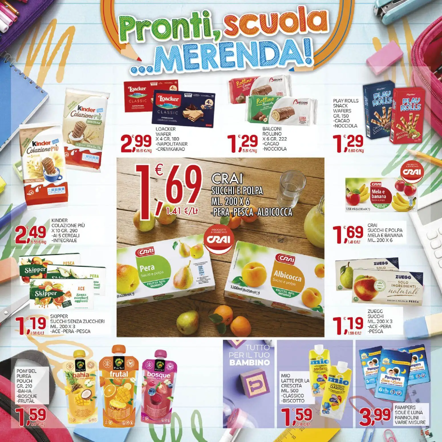 Volantino CRAI del 03/09/2026 | Pagina: 5 | Prodotti: Cereali, Frutta, Pesca, Cacao