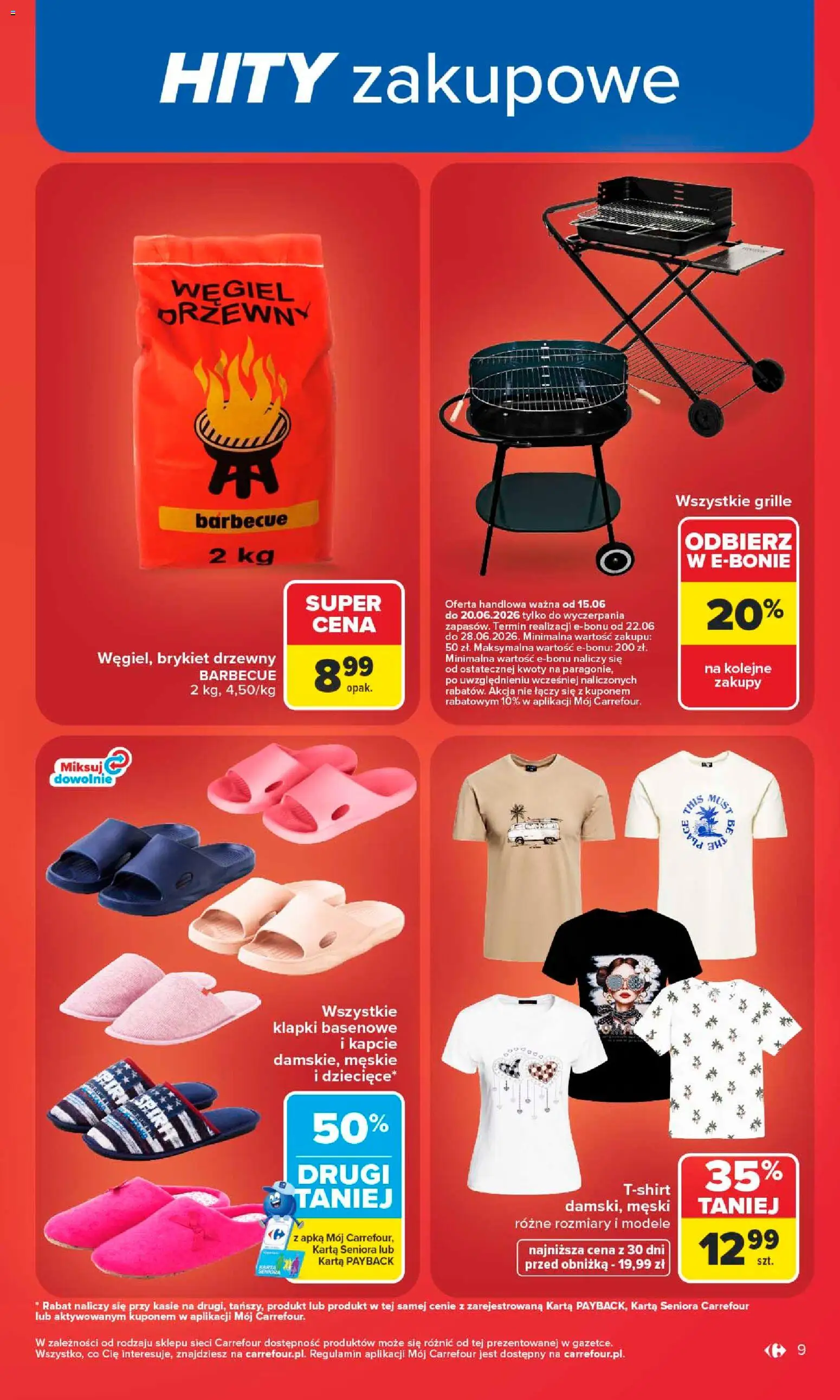 Carrefour gazetka od 15.06.2026 | Strona: 11 | Produkty: Karta, Kapcie, Klapki