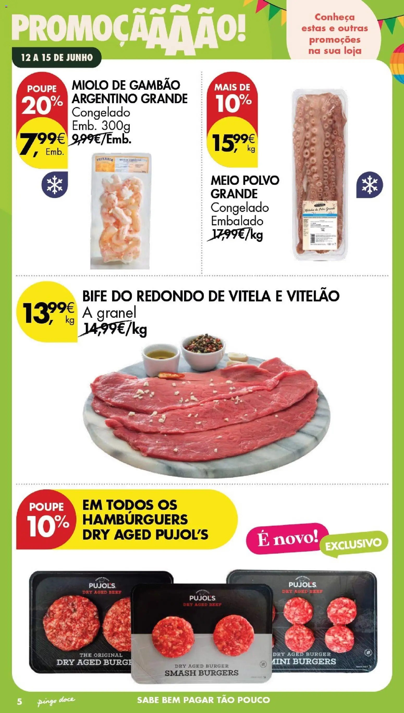 Pingo Doce Poupe este Fim de Semana │ válido de 12.06.2026 | Página: 4 | Produtos: Vitela, Polvo