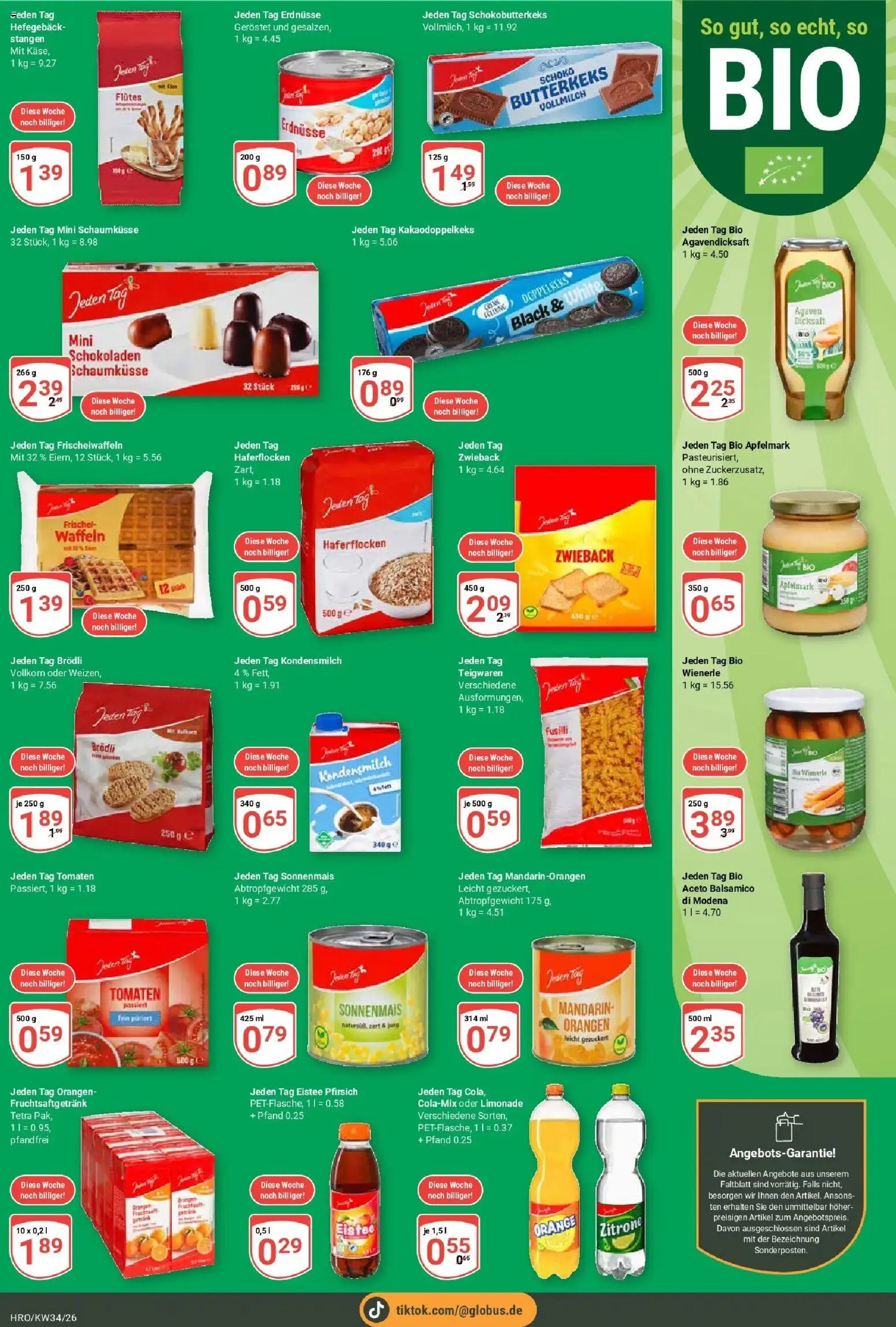 Globus Prospekt Rostock (ab 17.08.2026) » Angebote online | Seite: 10 | Produkte: Limonade, Tomaten, Waffeln, Pfirsich