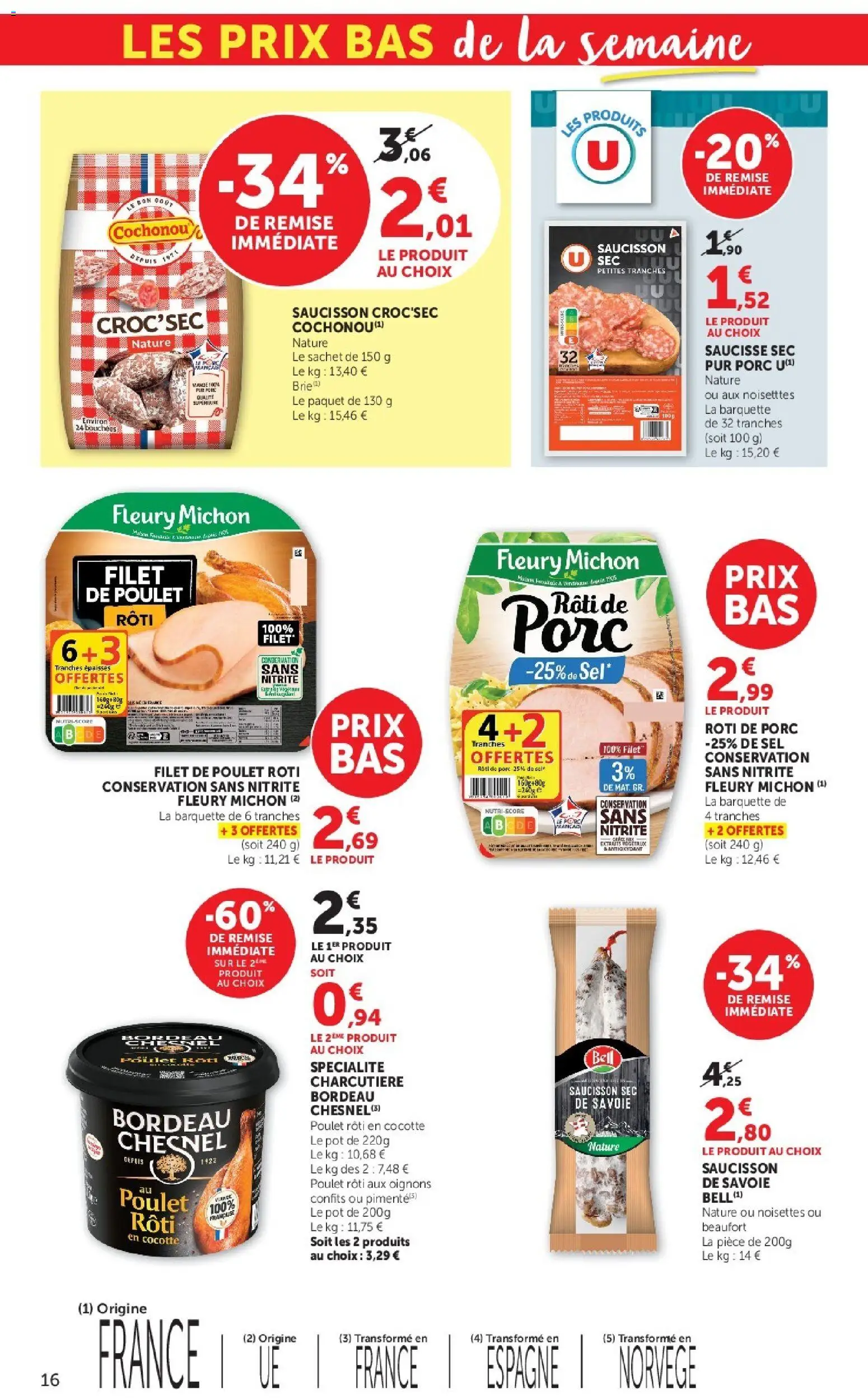 {H1} | Page: 16 | Produits: Noisettes, Sel, Saucisse, Oignons