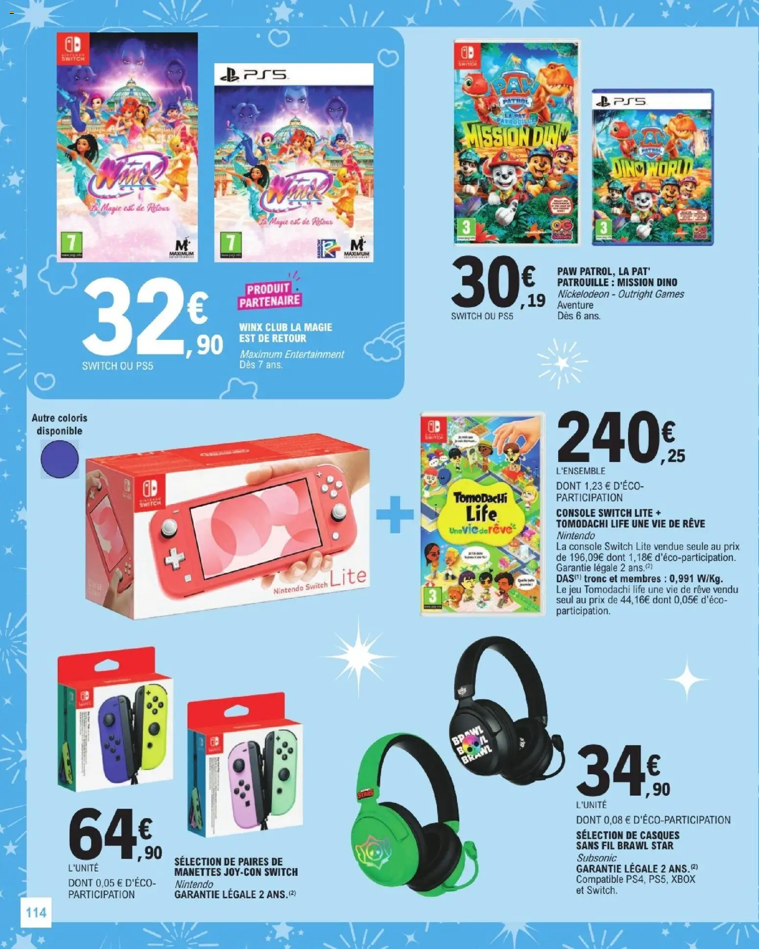 {H1} | Page: 114 | Produits: Xbox, Nintendo Switch