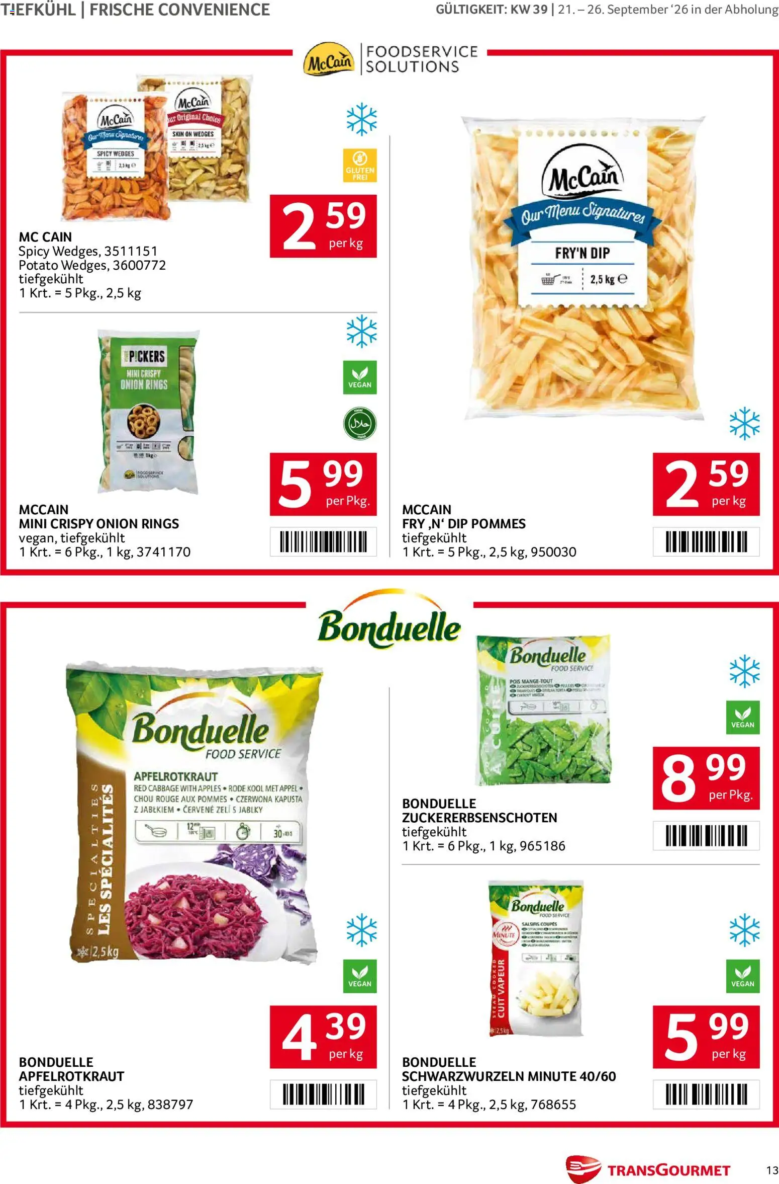 Transgourmet Flugblatt gültig ab 20.09.2026 | Seite: 11 | Produkte: Rouge