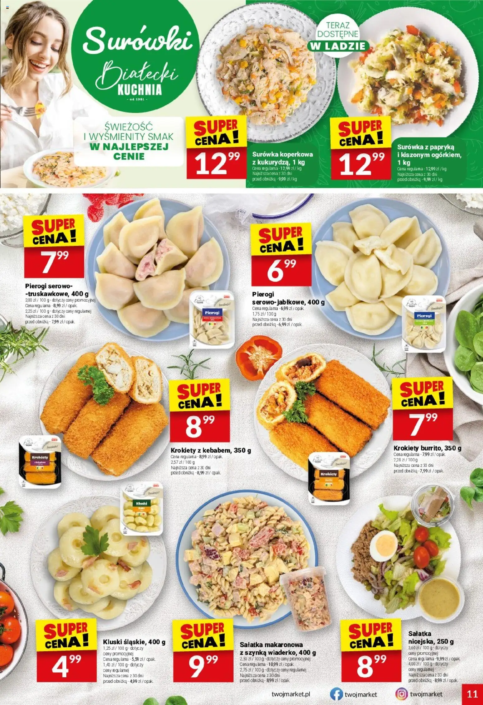 Twój Market gazetka od 27.05.2026 | Strona: 11 | Produkty: Pierogi, Krokiety, Papryka, Sałatka