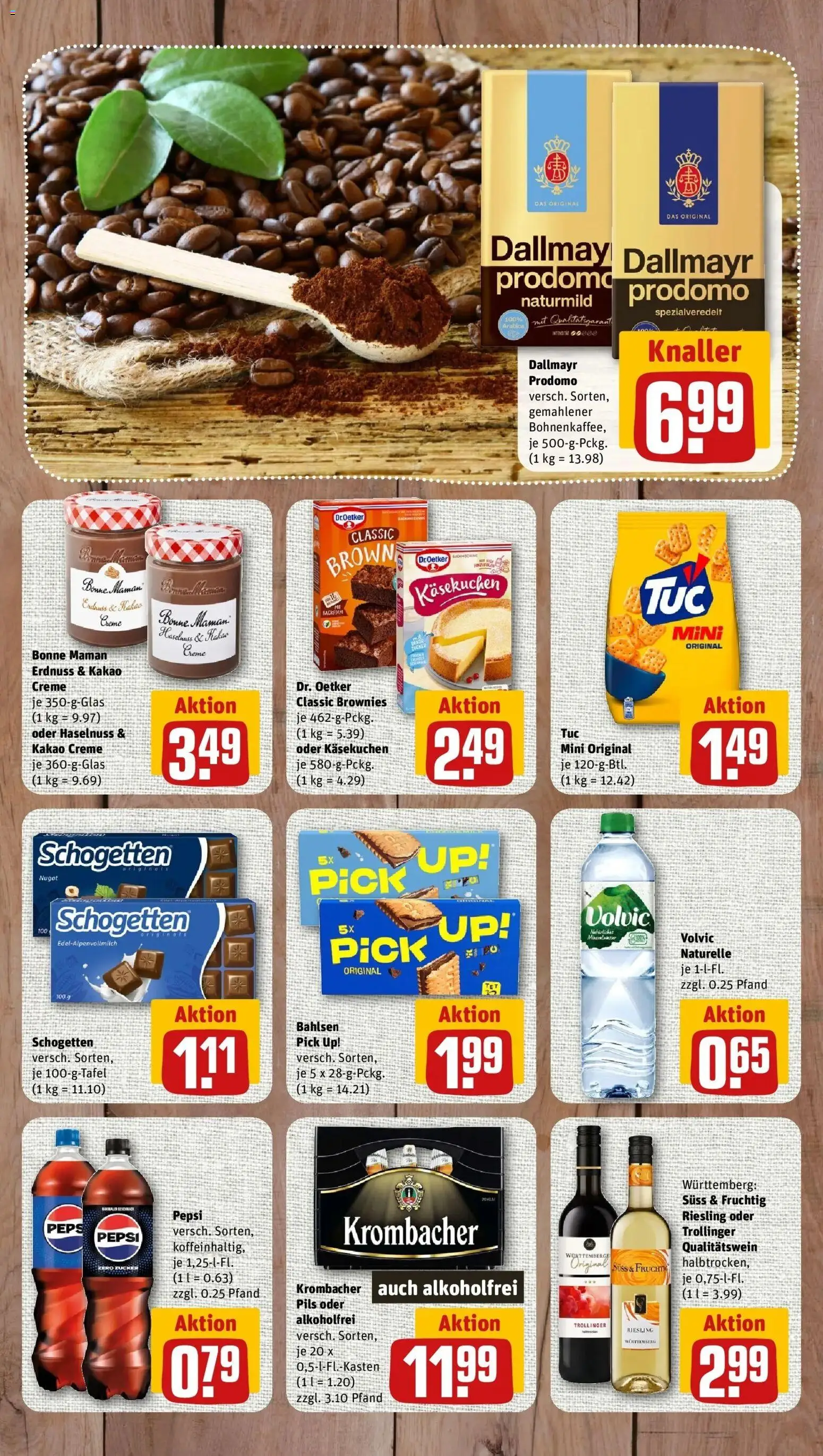 REWE Prospekt ab 24.08.2026 zum Blättern » Angebote | Seite: 7 | Produkte: Pils, Creme, Dallmayr prodomo, Bonne maman