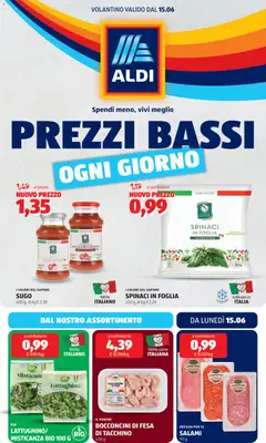 Anteprima del volantino Aldi volantino valido a partire dal 15.06.2026