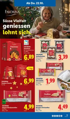 Lidl aktionen ab 22.10.2026 gültig | Seite: 15 | Produkte: Süße