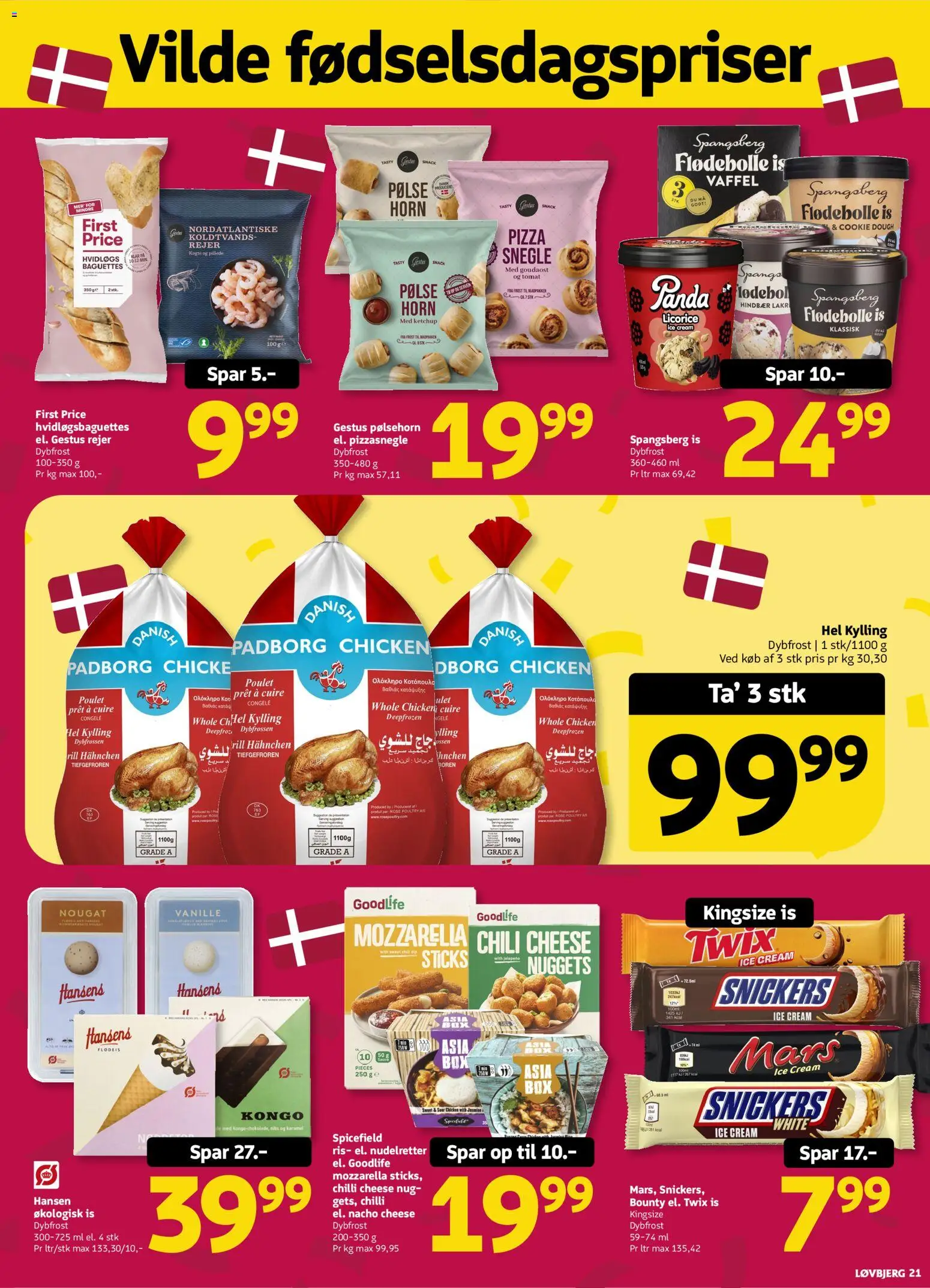 Løvbjerg tilbudsavis – gyldig fra 11/09/2026 | Side: 21 | Produkter: Nuggets, Ketchup, Mozzarella, Nougat