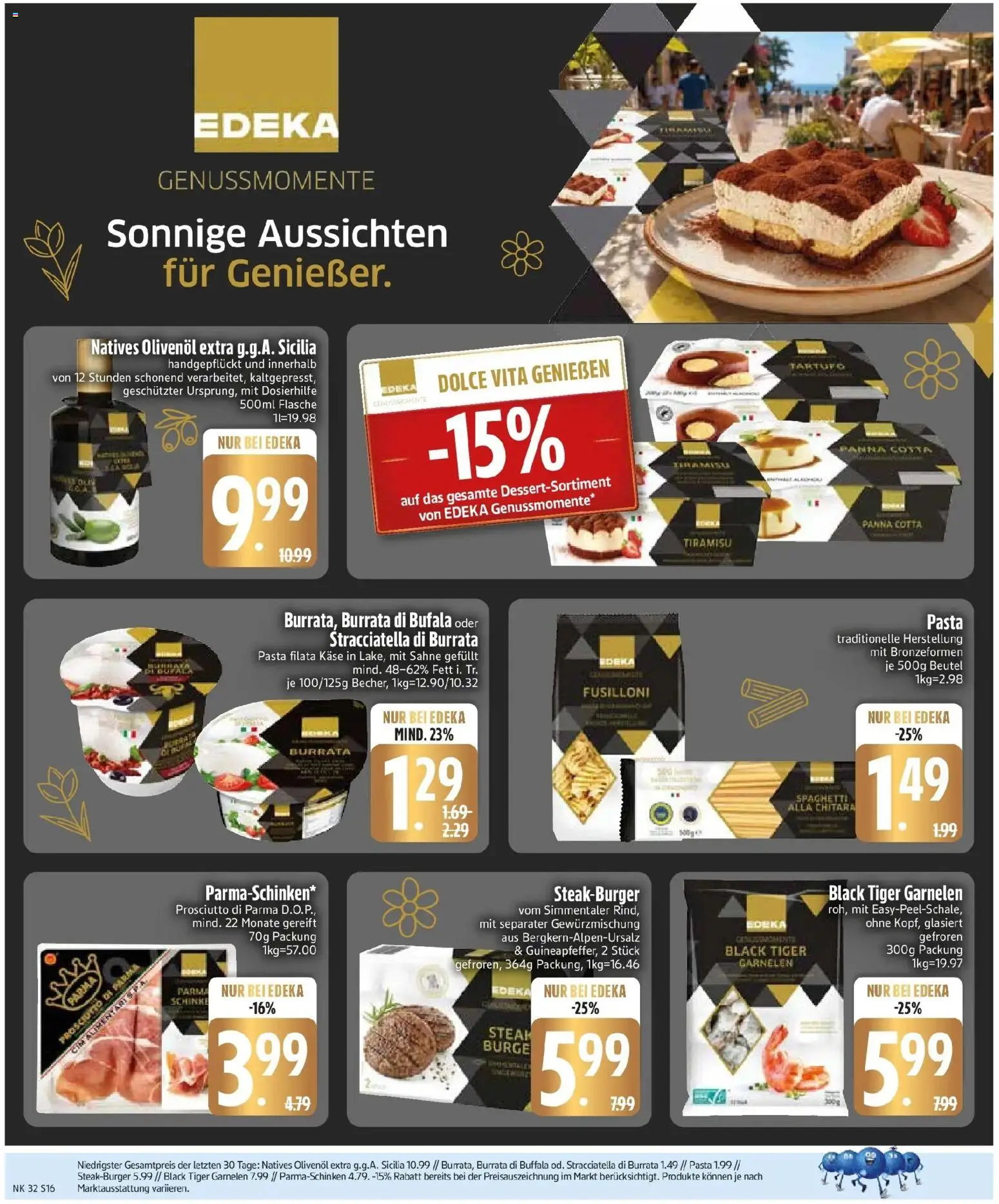 Edeka Prospekt Pfaffenhofen/Ilm (ab 03.08.2026) » Angebote Online | Seite: 18 | Produkte: Spaghetti, Burrata, Pasta, Tiger garnelen