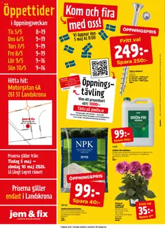 Jem & Fix erbjudanden - Förhandsvisning av reklamblad från butik Jem & Fix aktuell från 05.05.2026 | Sida: 16