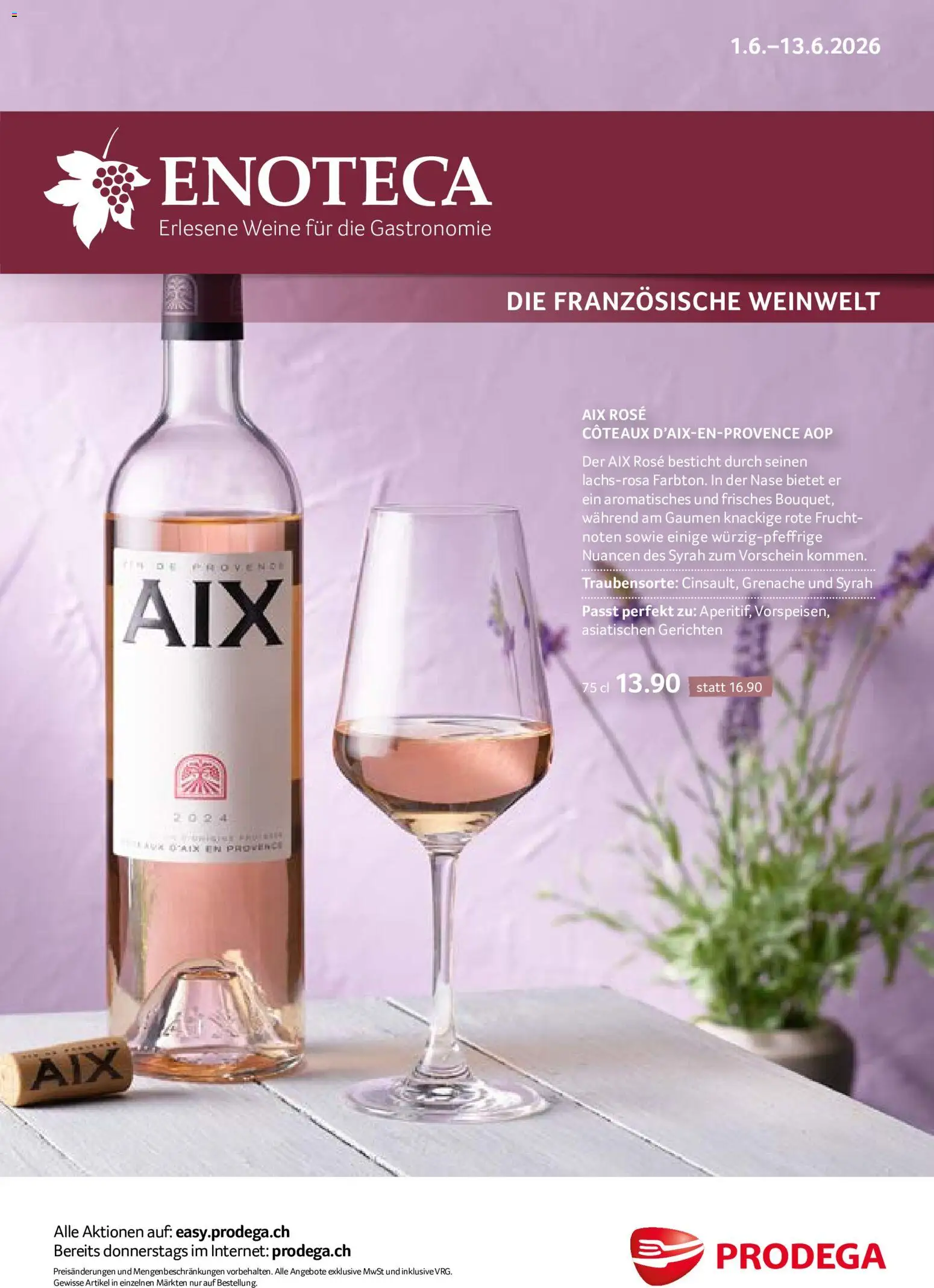 Prodega aktionen Enoteca – gültig ab 01.06.2026 | Seite: 1