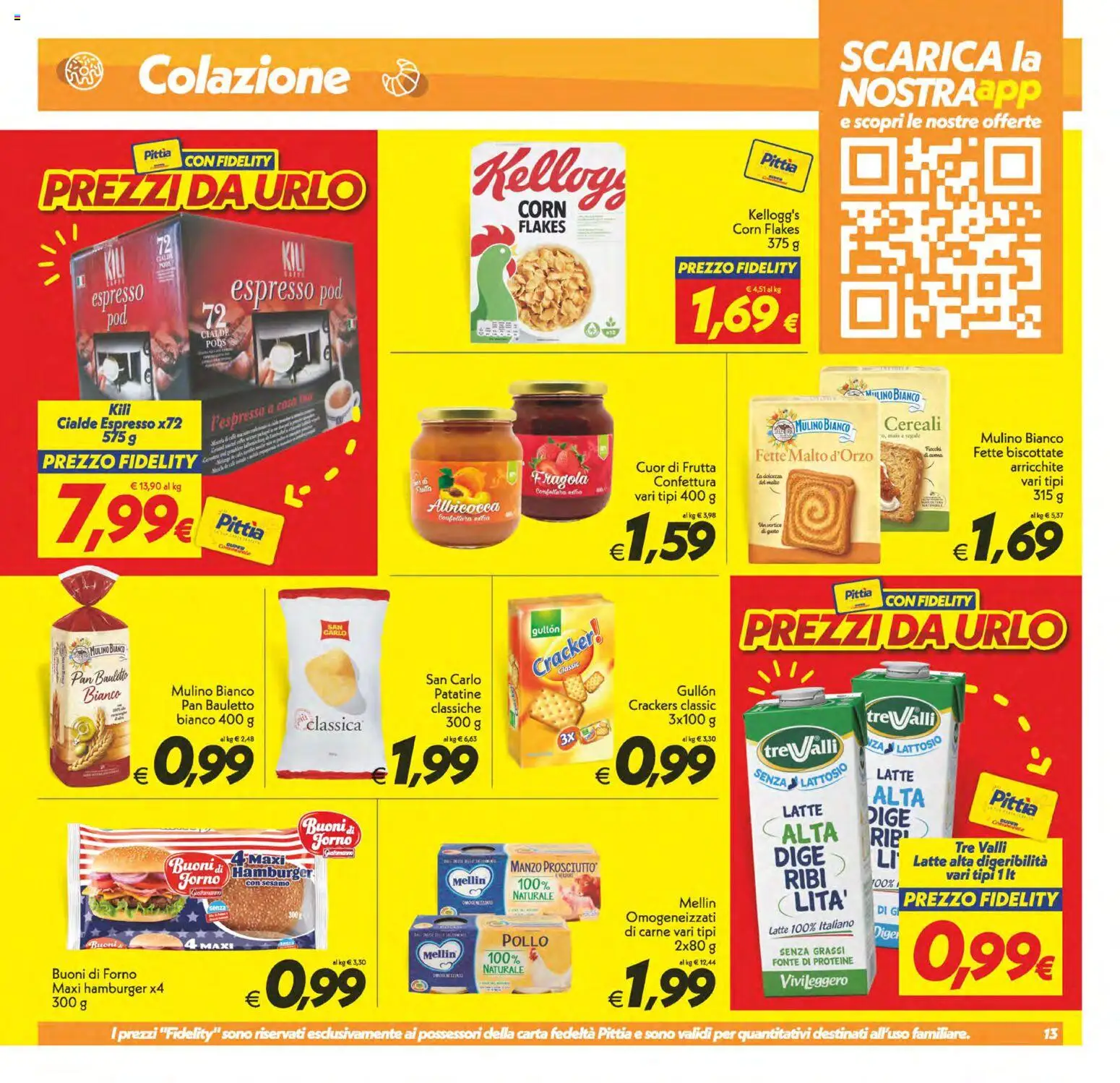 Volantino SuperConveniente del 02/10/2026 | Pagina: 13 | Prodotti: Pollo, Crackers, Dolcezza, Fette biscottate