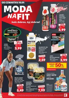 Pogląd oferty "KARCZMA BUKÓWKA PROTEIN Pierogi, Pierogi ruskie & ser wędzony lub z mięsem & 3 sery 330 g opakowanie (=1 kg 24,21)" - ważna od 10.09.2026 | Strona: 48 | Produkty: Pieczywo, Pierogi, Jogurt pitny, Sosy