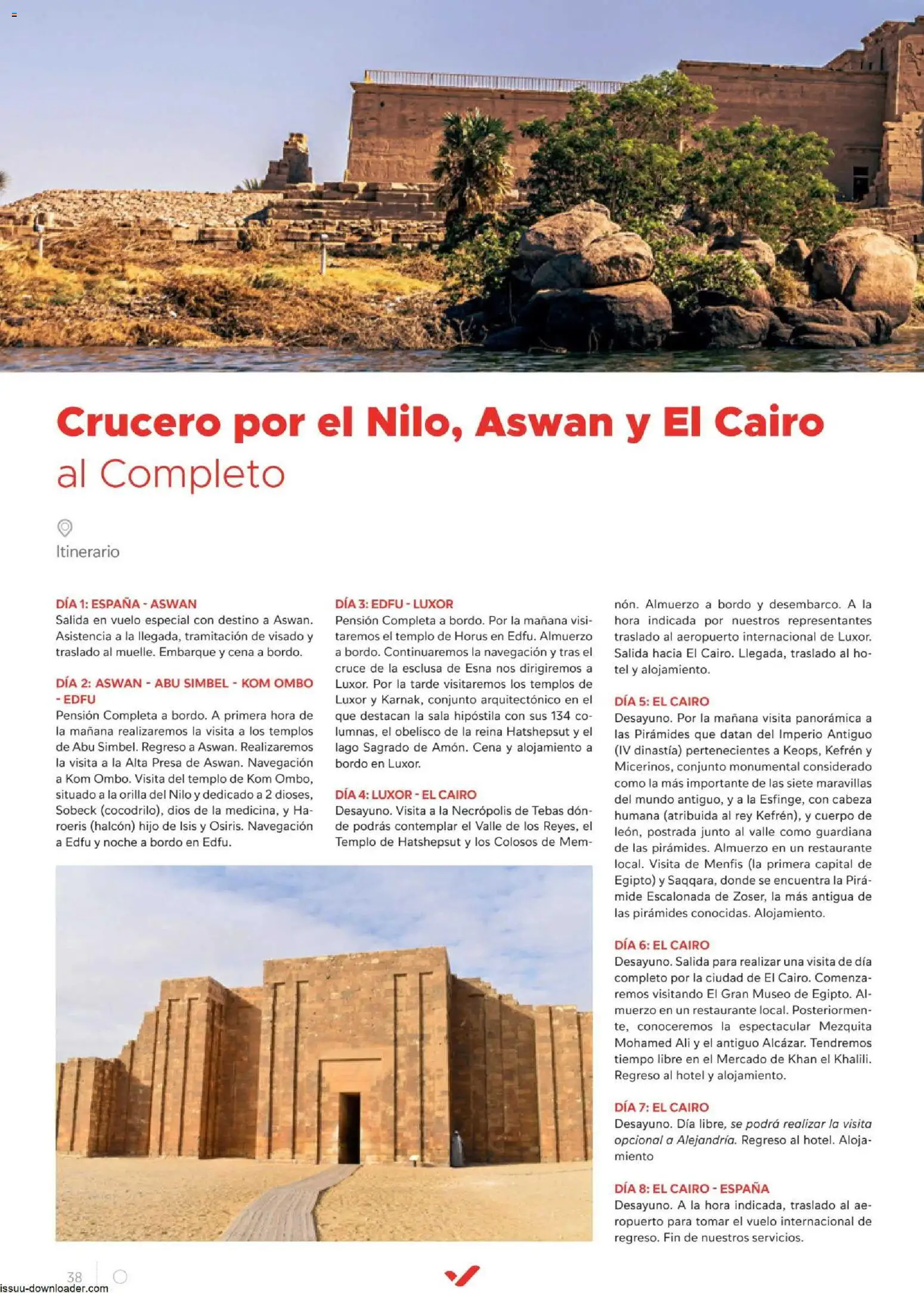 Halcón Viajes Egípto │ válido desde el 06/07/2026 | Página: 38 | Productos: Navegación