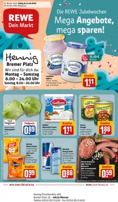 Rewe Prospekt Münster ab 21.09.2026 gültig