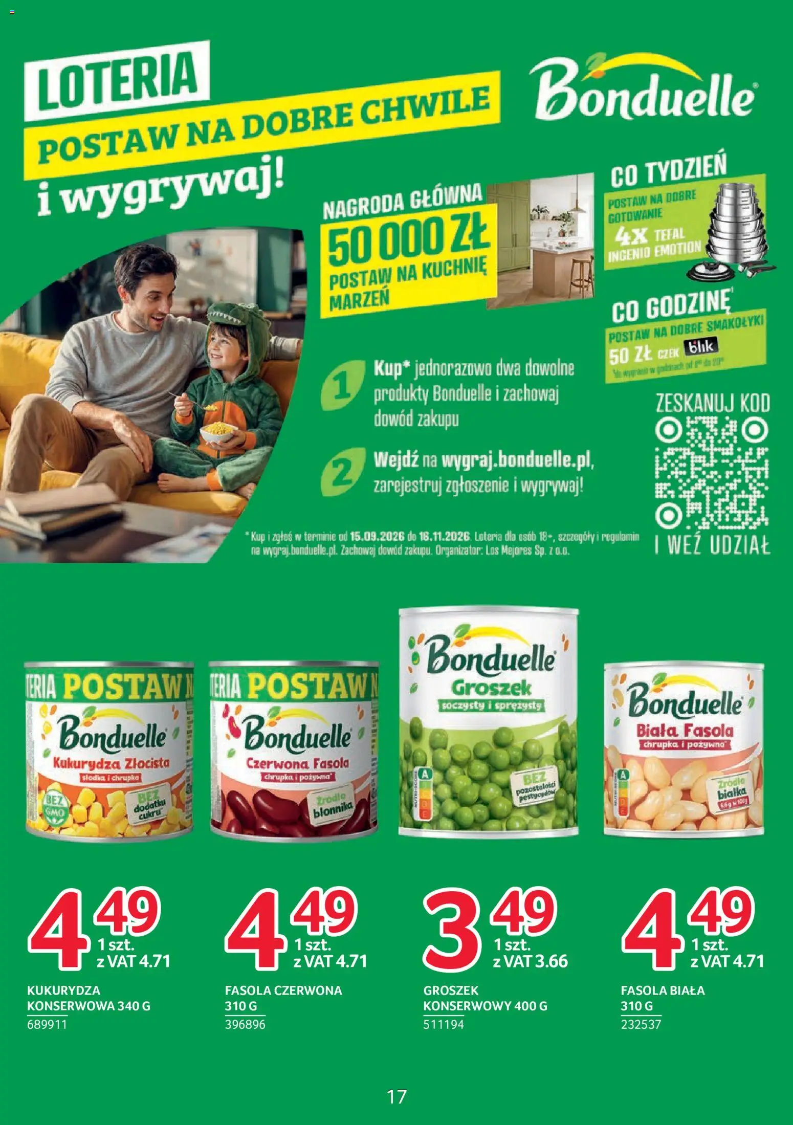 Selgros cash&carry gazetka - Markowe Produkty od 22.10.2026 | Strona: 17 | Produkty: Groszek, Fasola biała, Fasola czerwona, Fasola