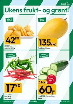 Forhåndsvisning av Gigaboks kundeavis gyldig fra 01.06.2026 | Side: 11 | Produkter: Desk, Agurk, Суміш дитяча, Mango