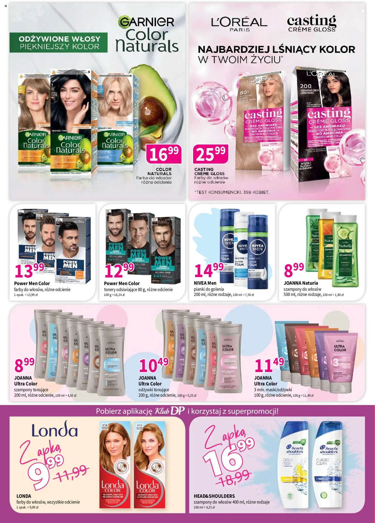 Drogerie Polskie gazetka od 10.08.2026 | Strona: 4 | Produkty: Farba do włosów, Rower, Pianki, Szampon